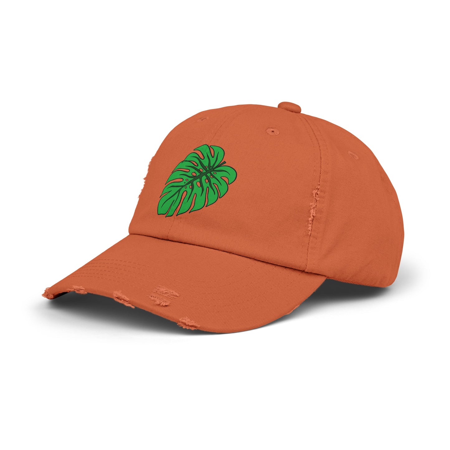 Monstera Leaf Distressed Cap