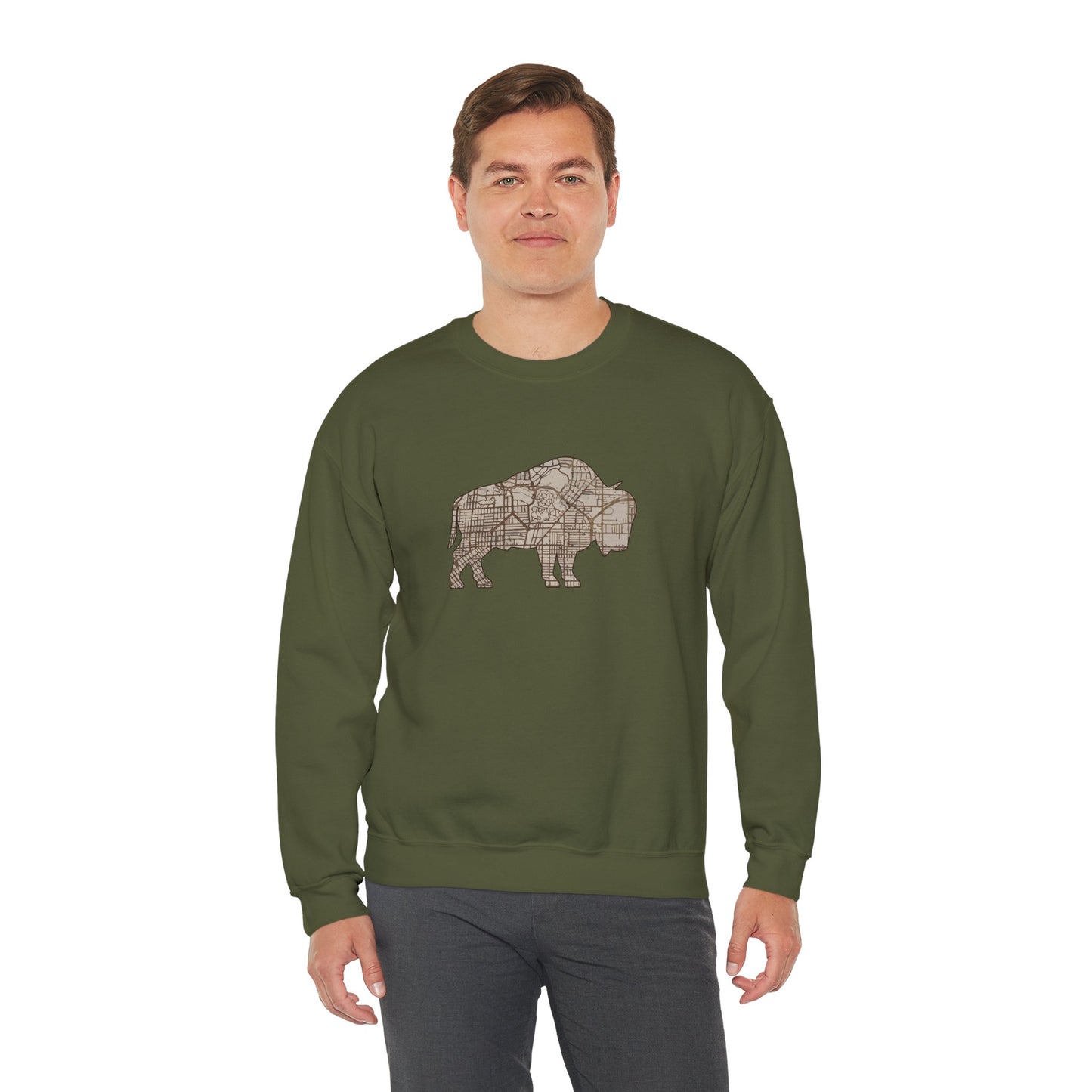 Map of Buffalo Sweatshirt