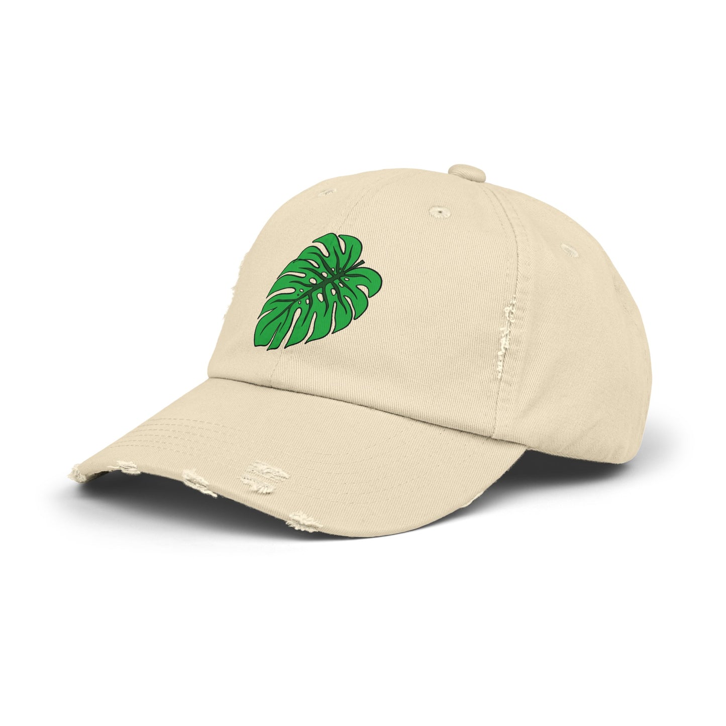 Monstera Leaf Distressed Cap