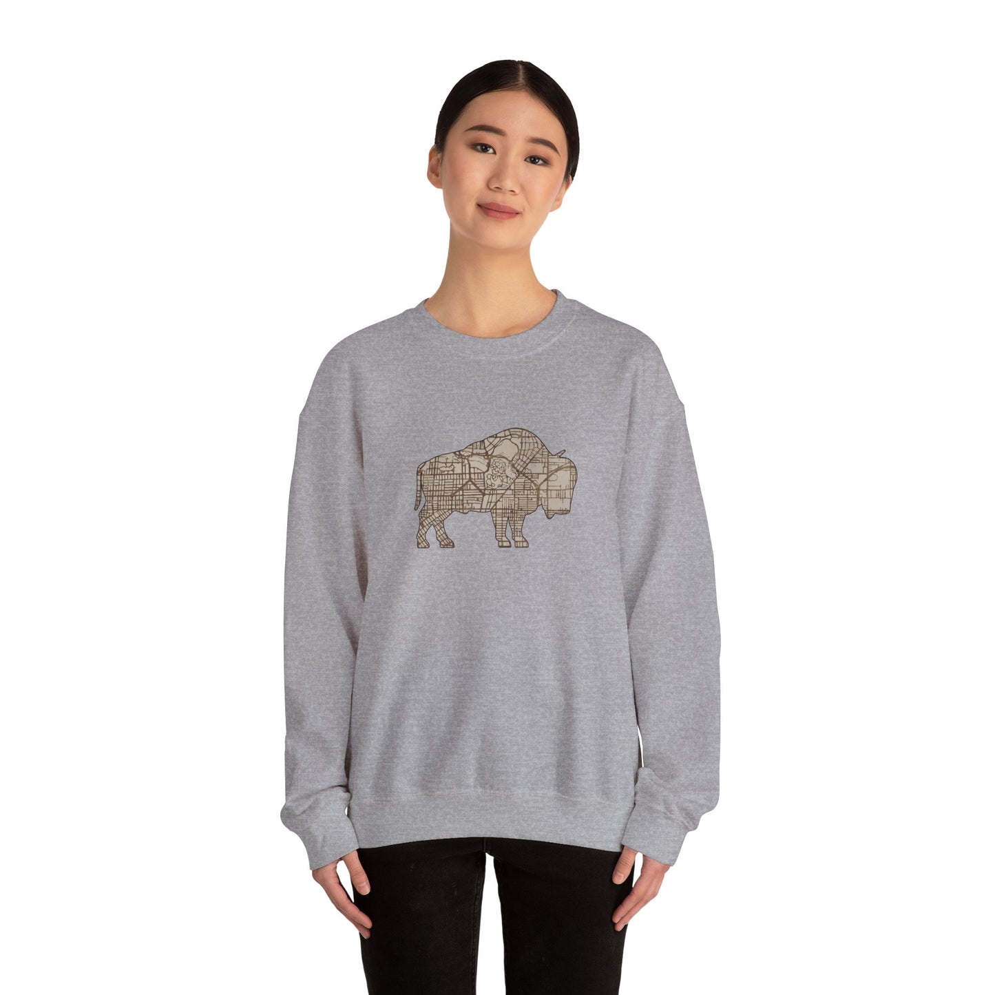 Map of Buffalo Sweatshirt