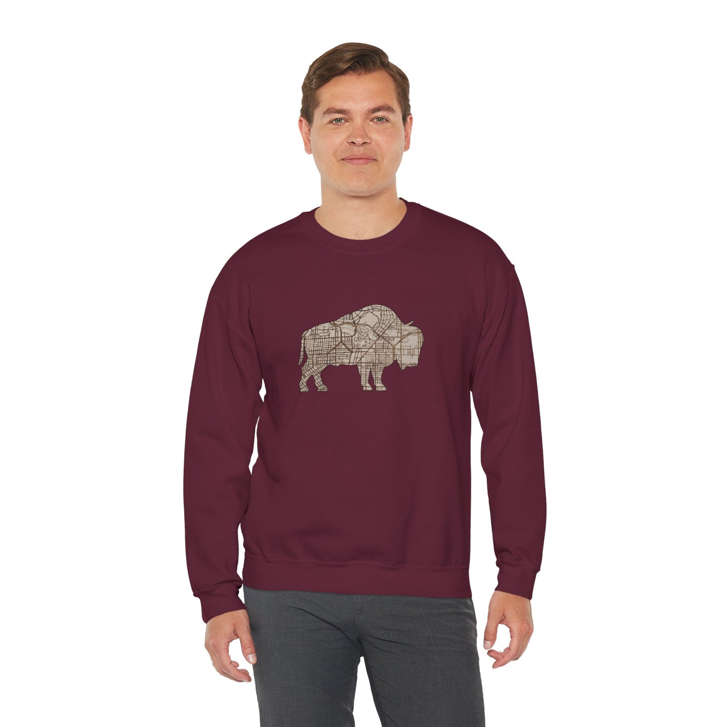 Map of Buffalo Sweatshirt