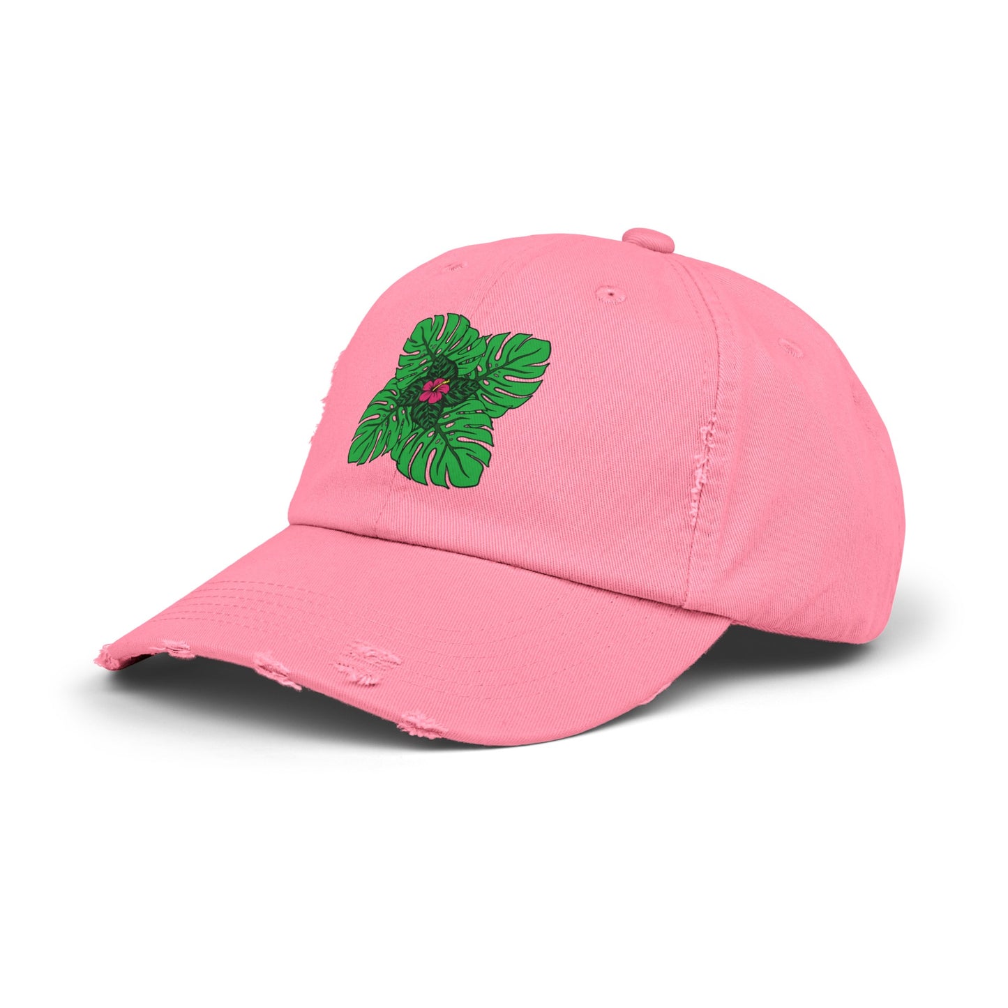 Plant Flower Distressed Cap