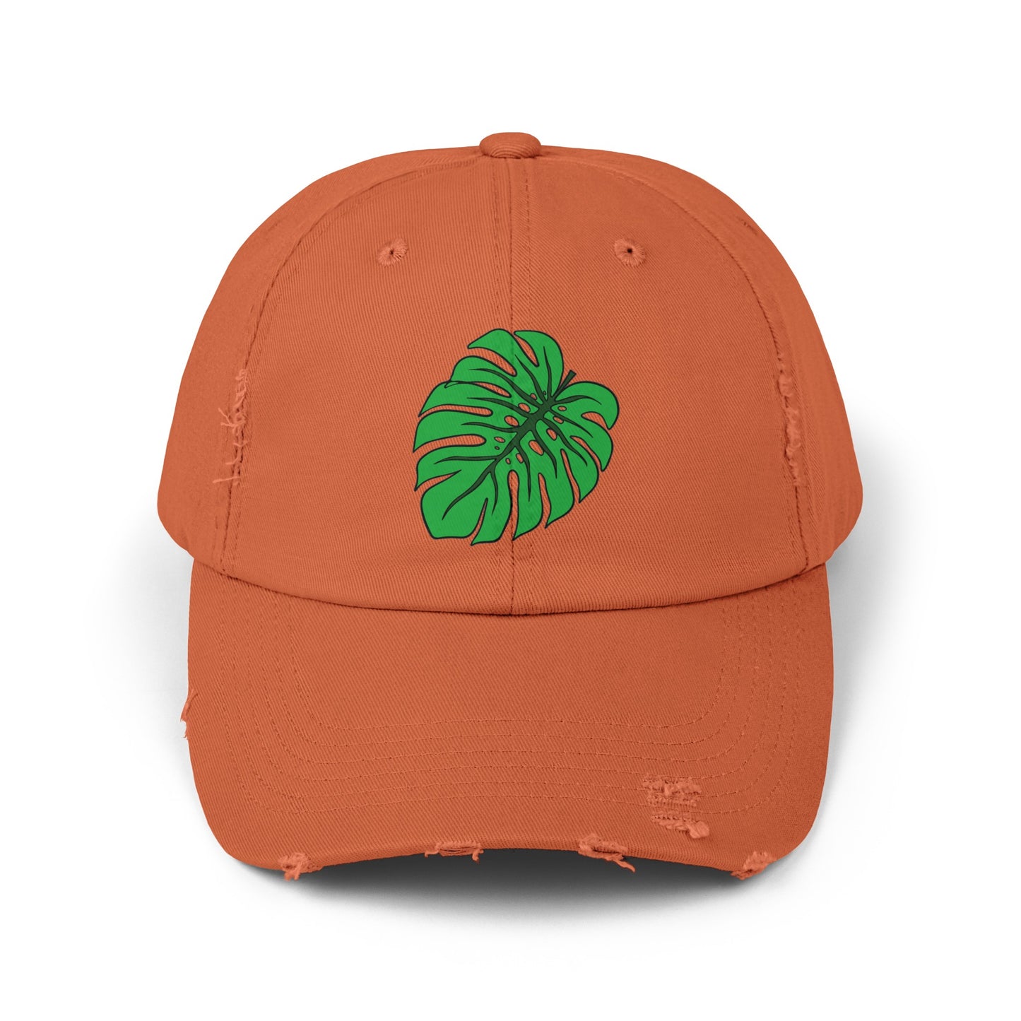 Monstera Leaf Distressed Cap