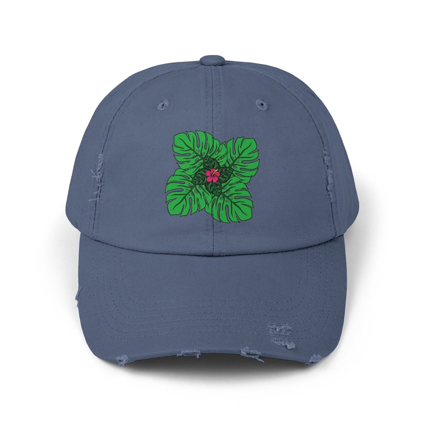 Plant Flower Distressed Cap