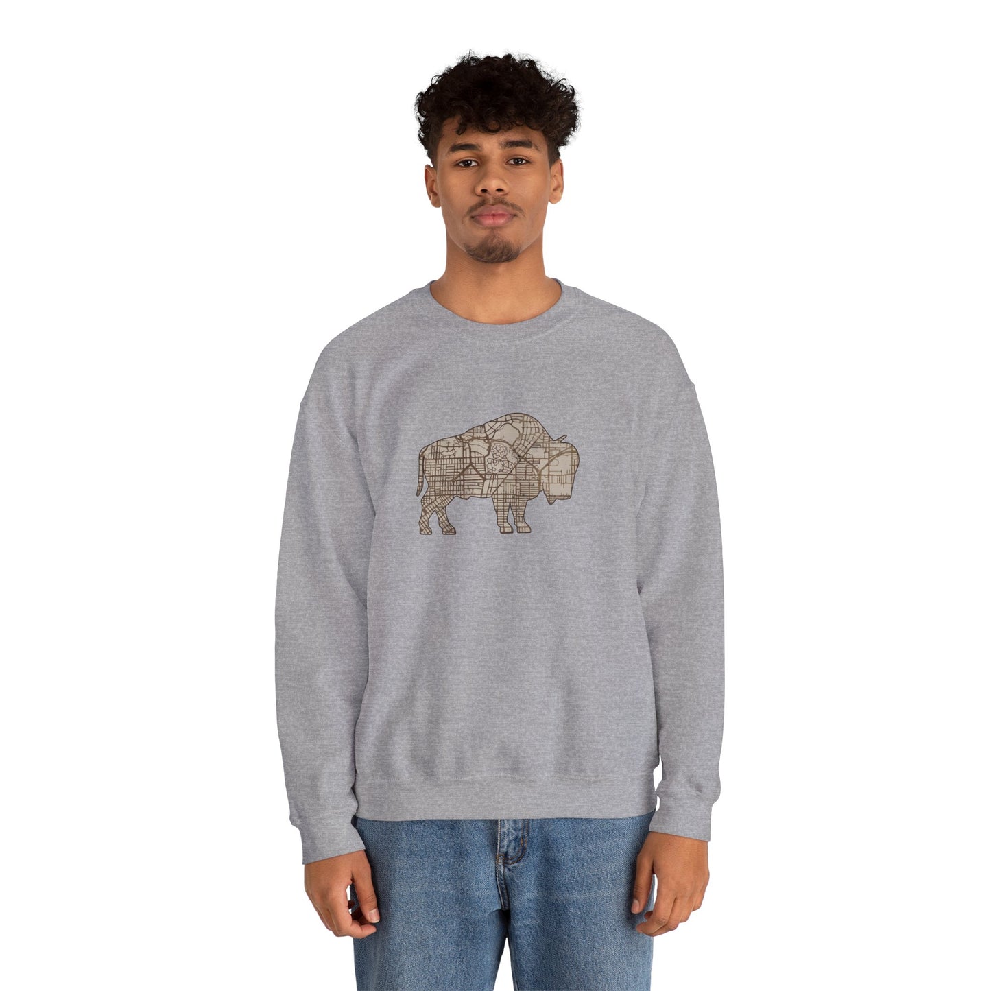 Map of Buffalo Sweatshirt