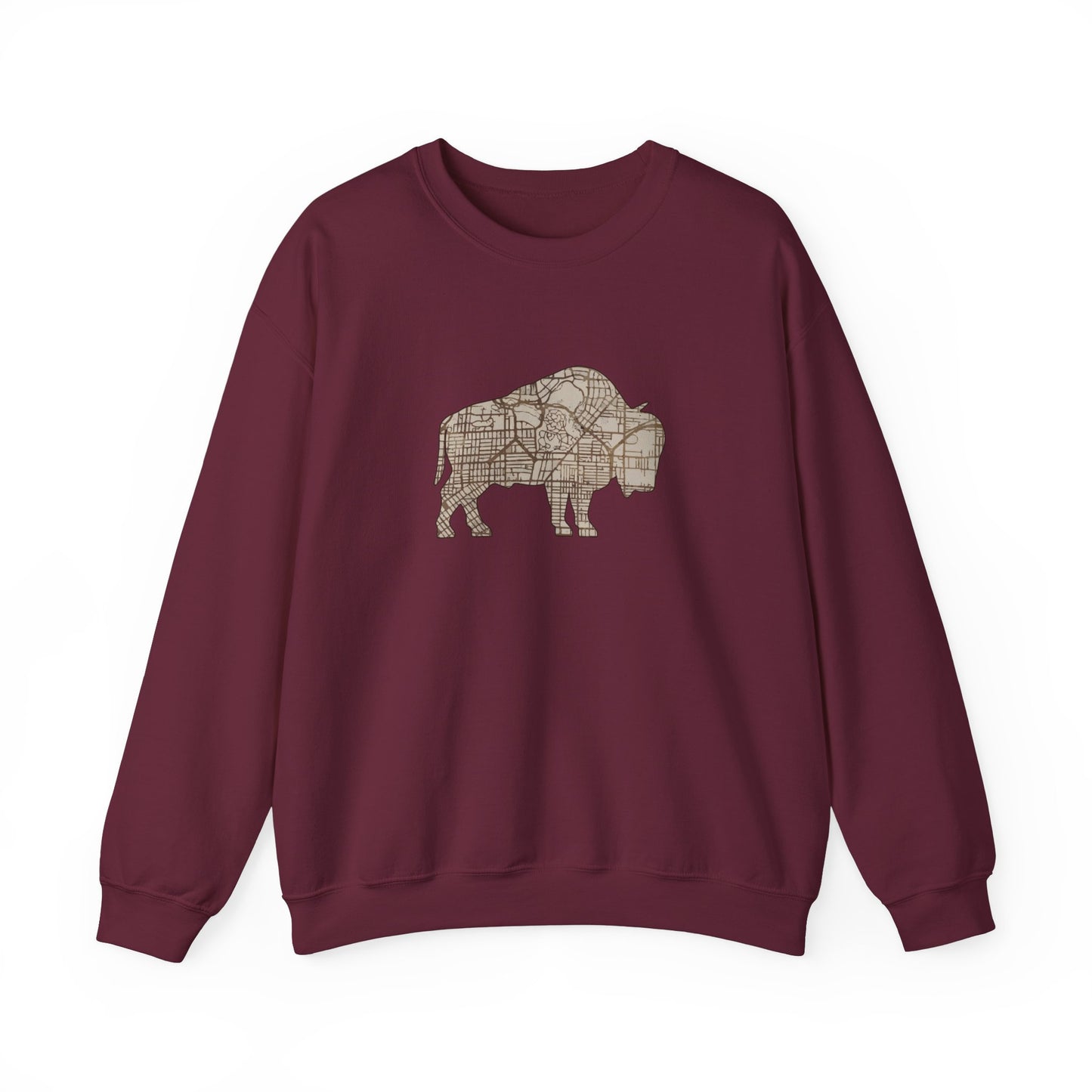 Map of Buffalo Sweatshirt