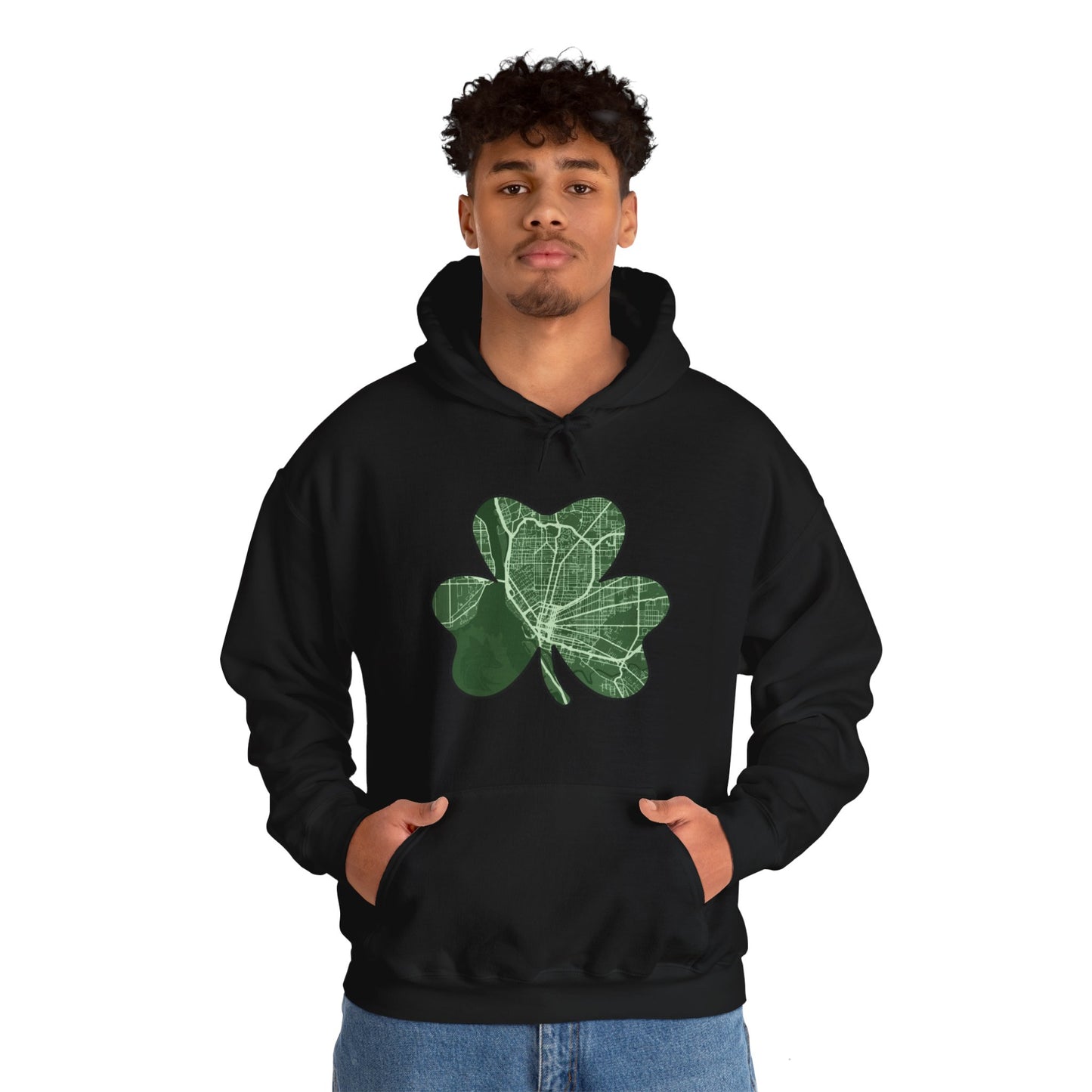Map of Buffalo St. Patrick’s Day Hoodie