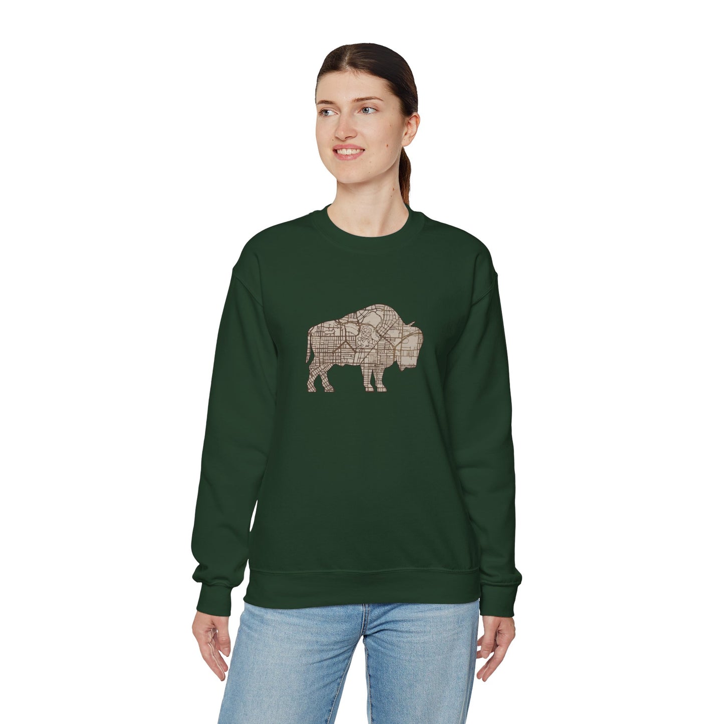 Map of Buffalo Sweatshirt