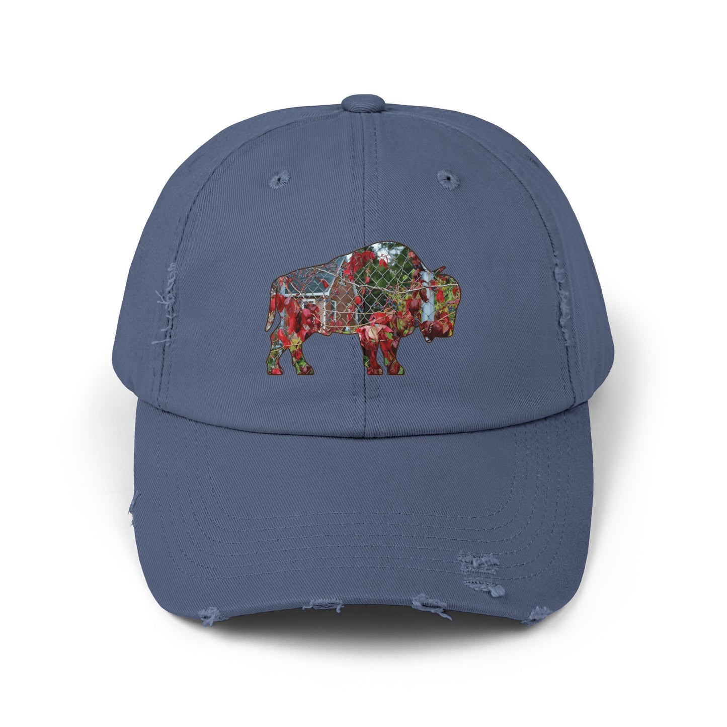 Fall Foliage Distressed Cap