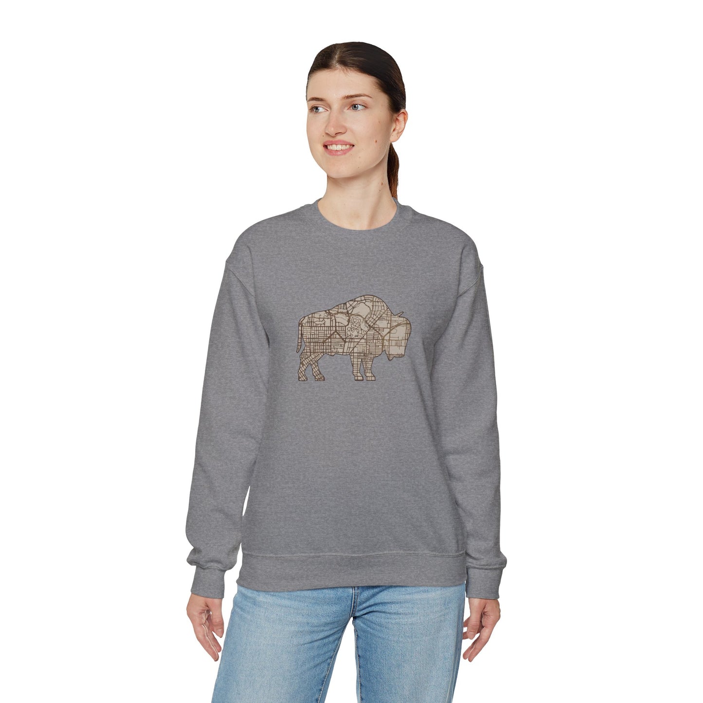 Map of Buffalo Sweatshirt