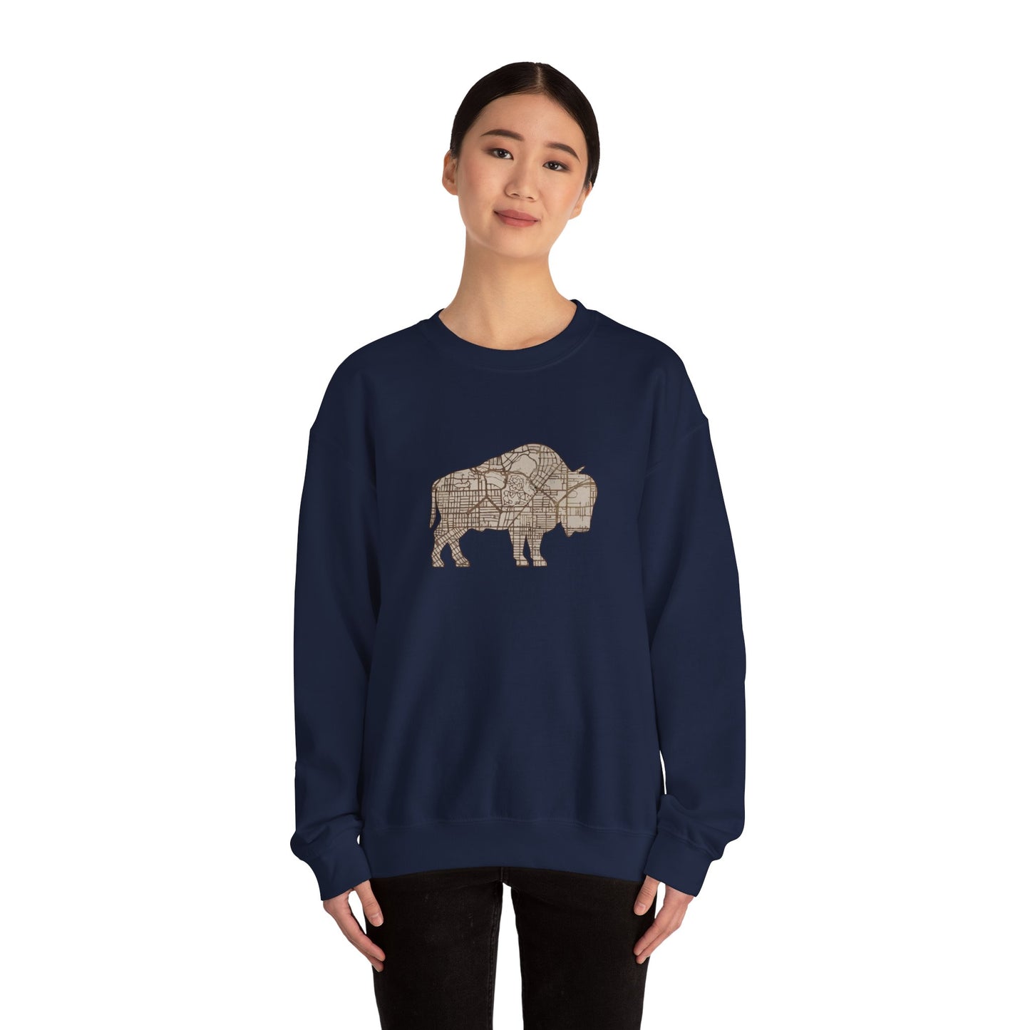Map of Buffalo Sweatshirt