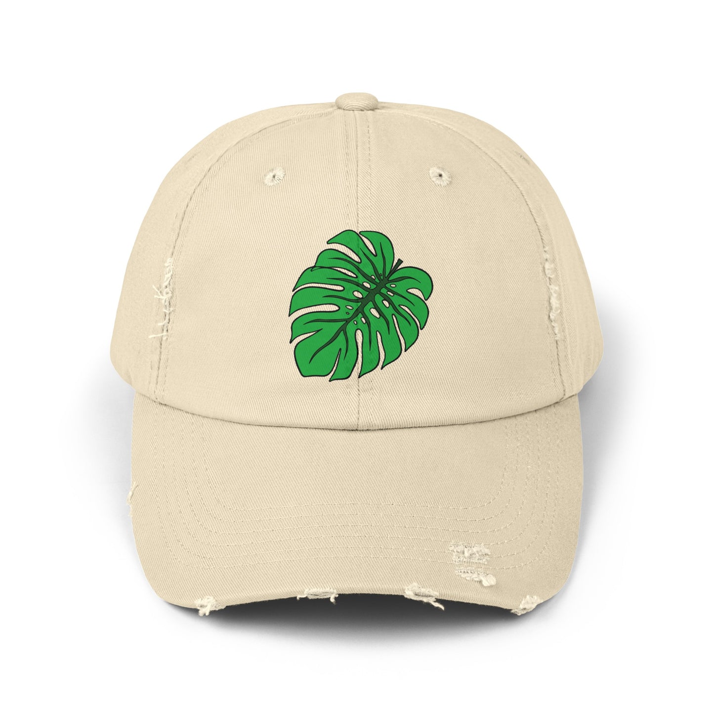 Monstera Leaf Distressed Cap