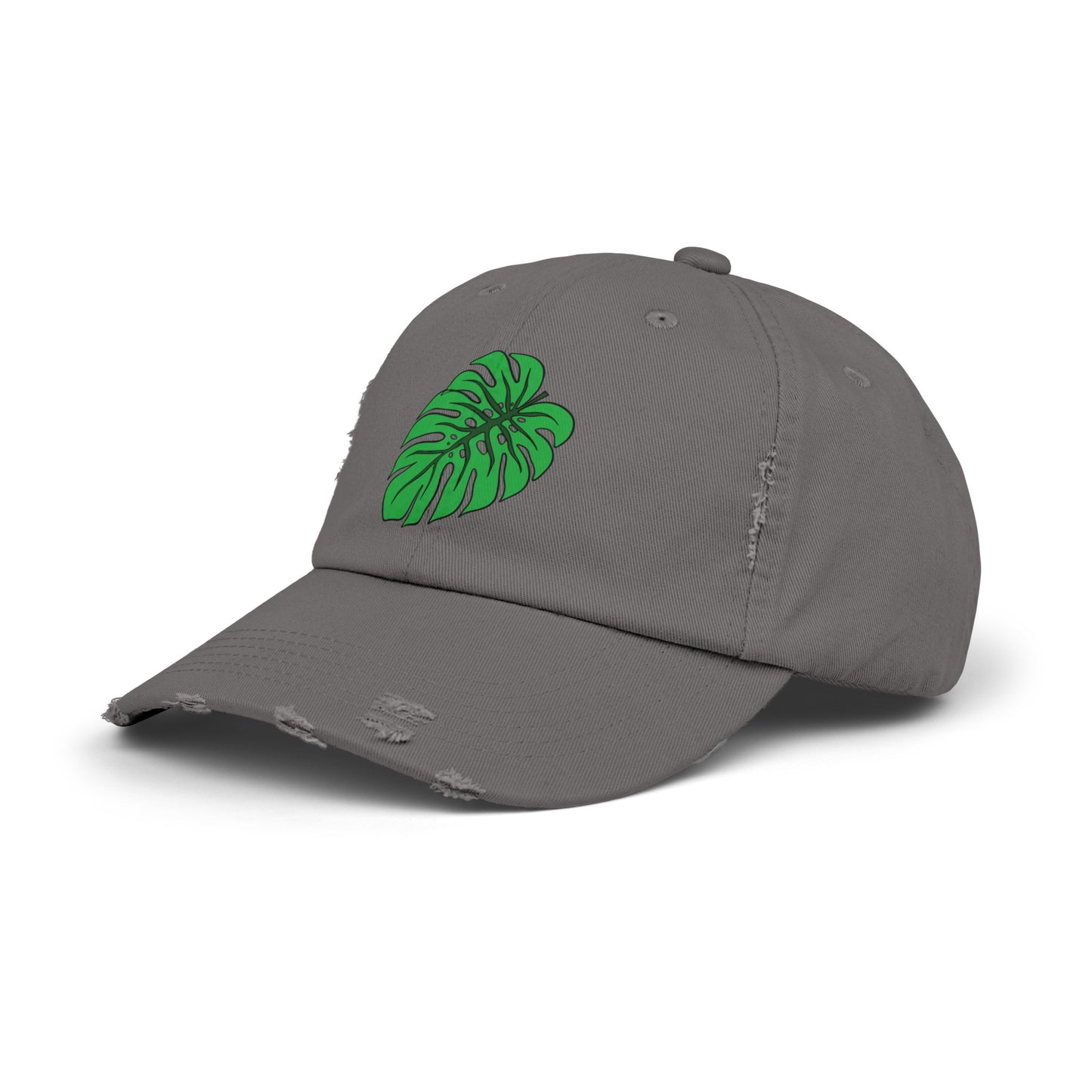 Monstera Leaf Distressed Cap