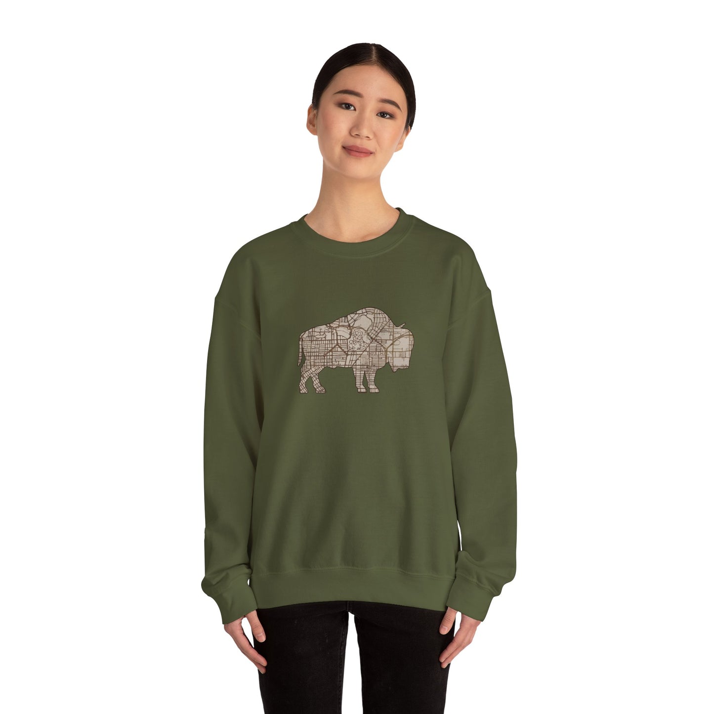 Map of Buffalo Sweatshirt