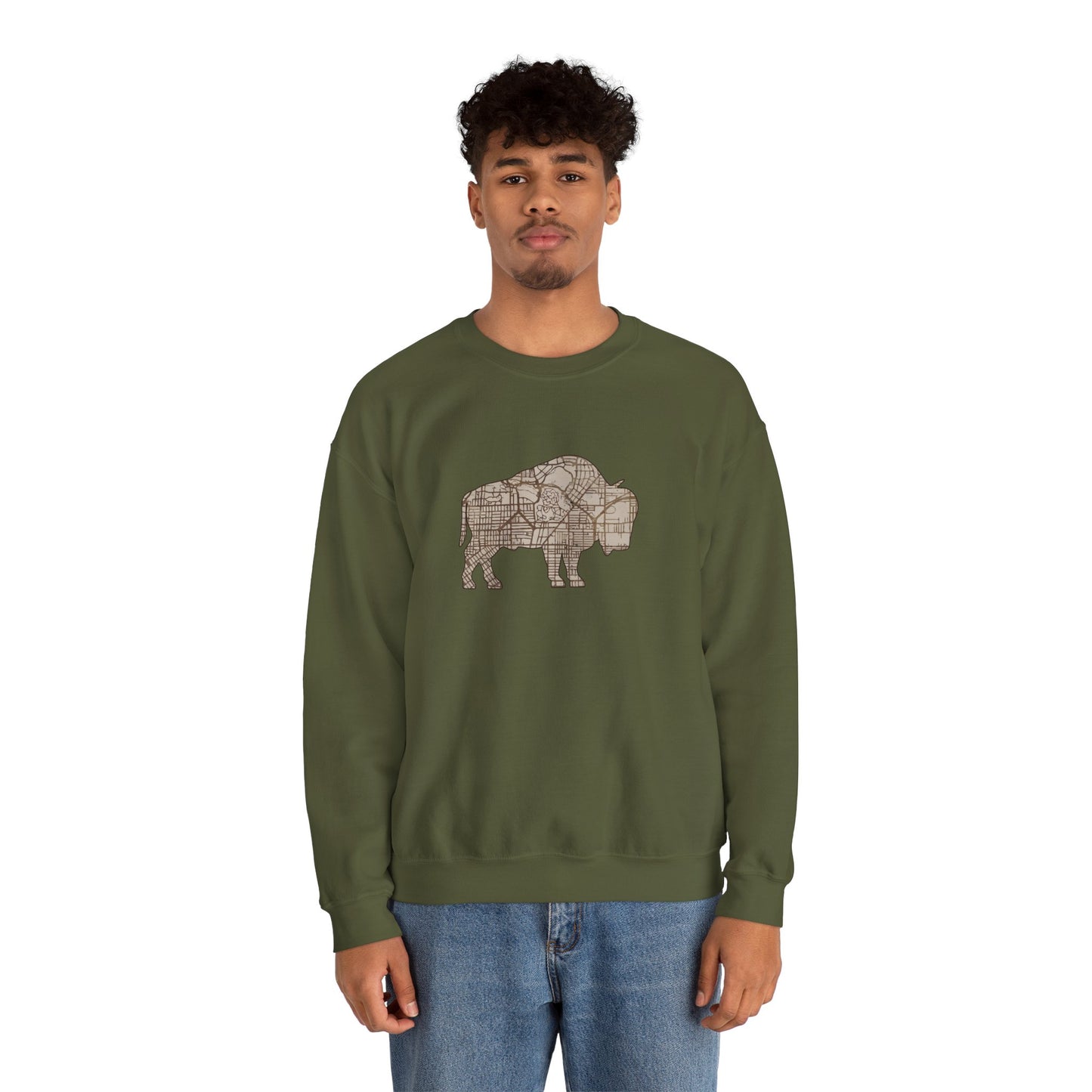 Map of Buffalo Sweatshirt