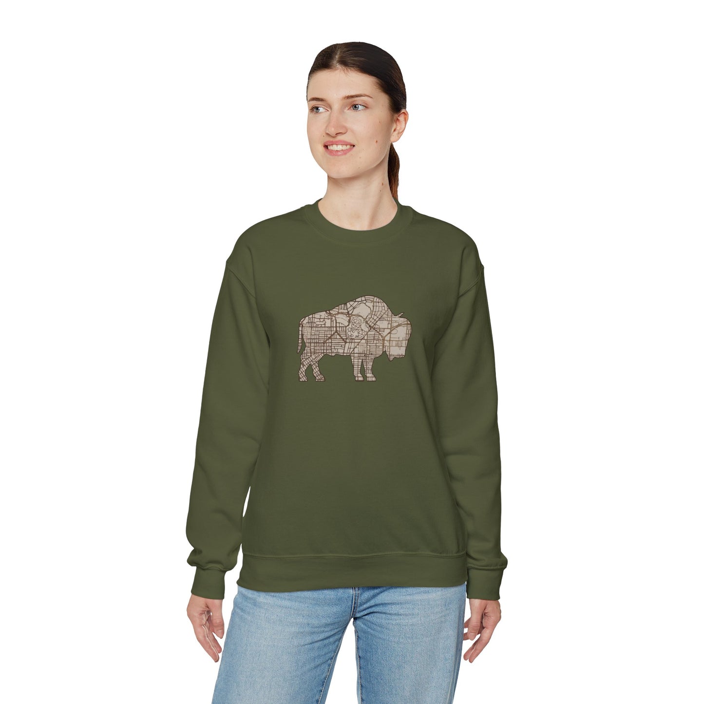 Map of Buffalo Sweatshirt