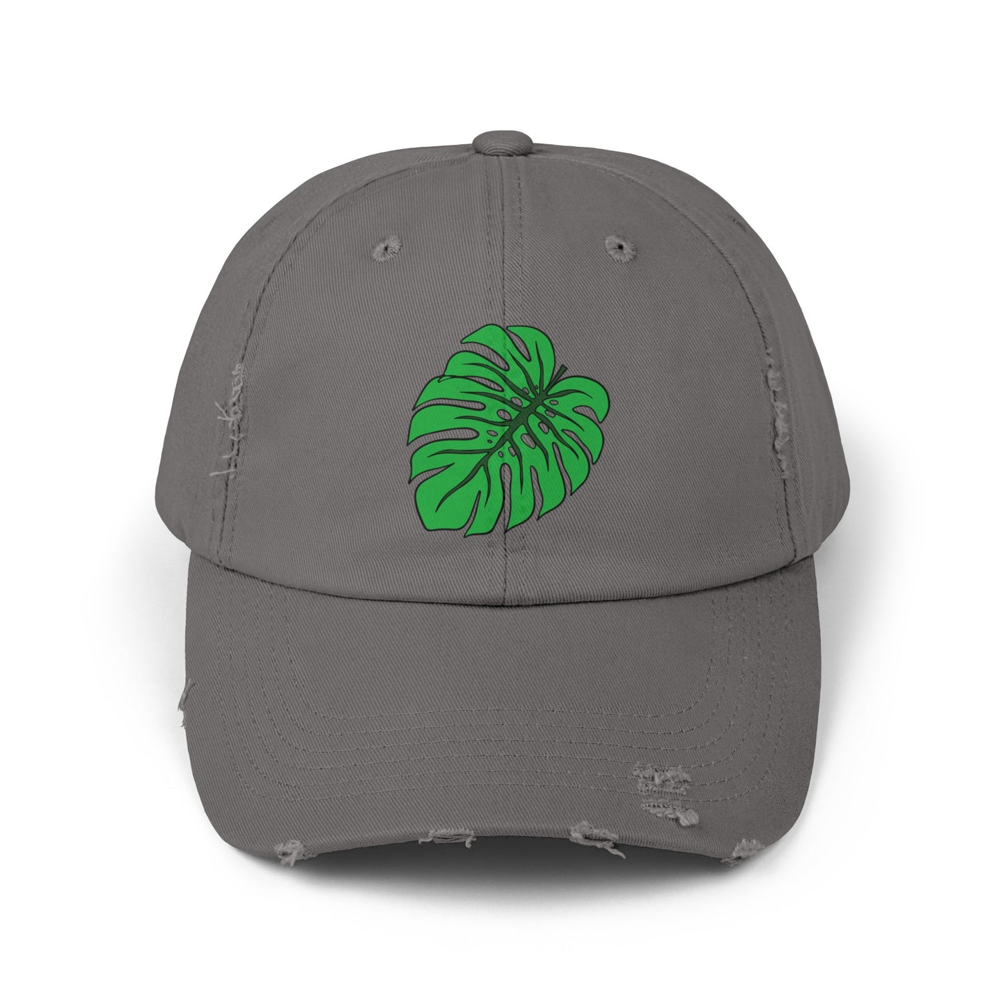 Monstera Leaf Distressed Cap