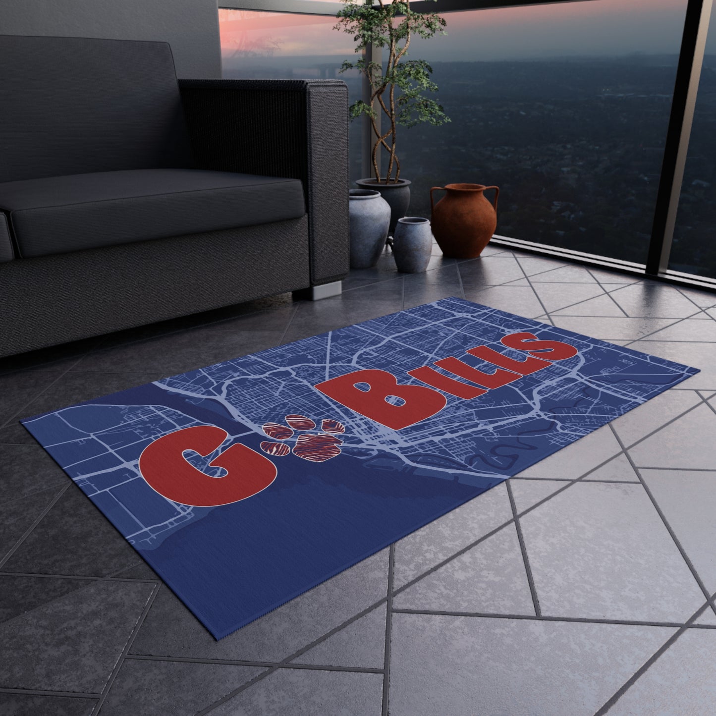 Go Bills Outdoor Rug