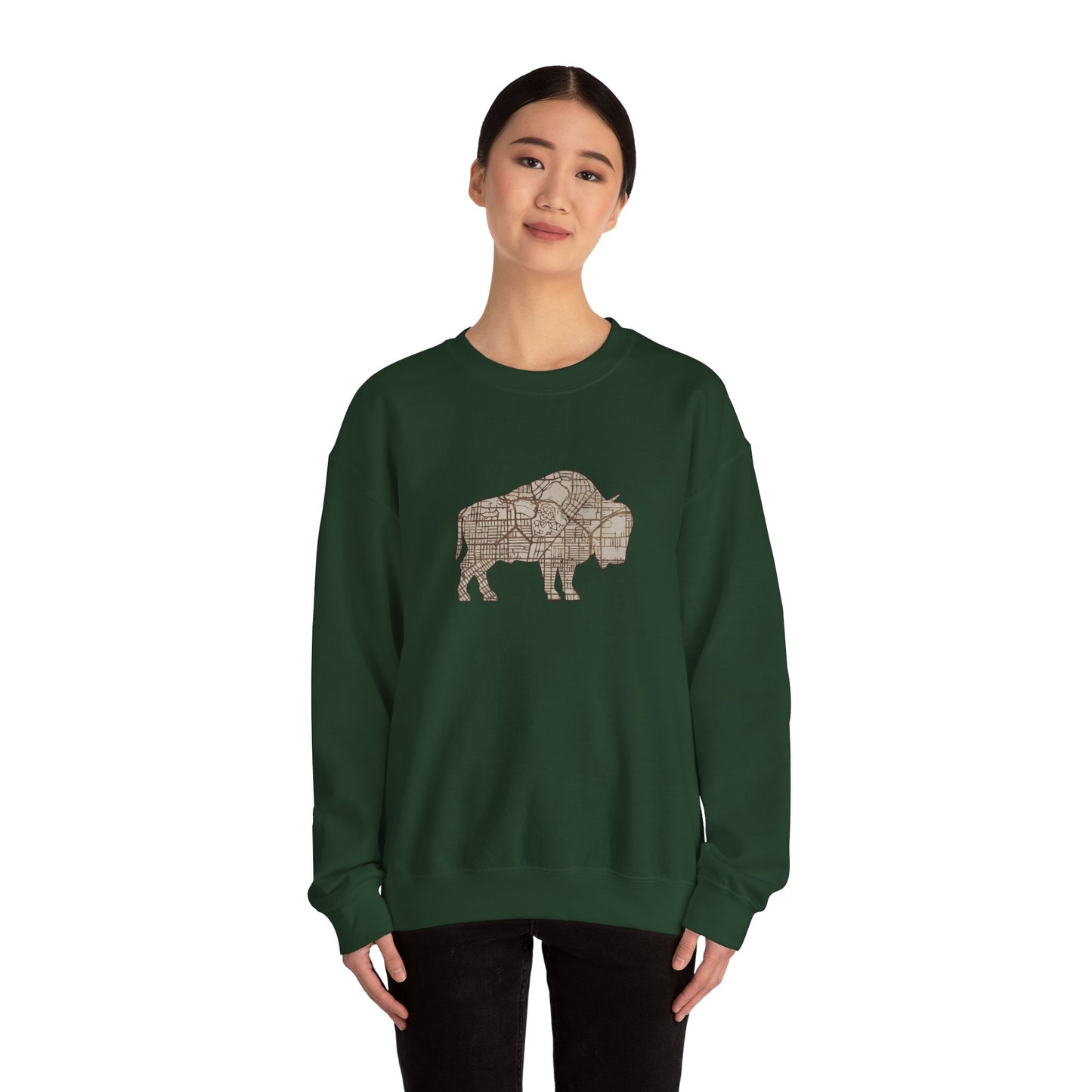 Map of Buffalo Sweatshirt