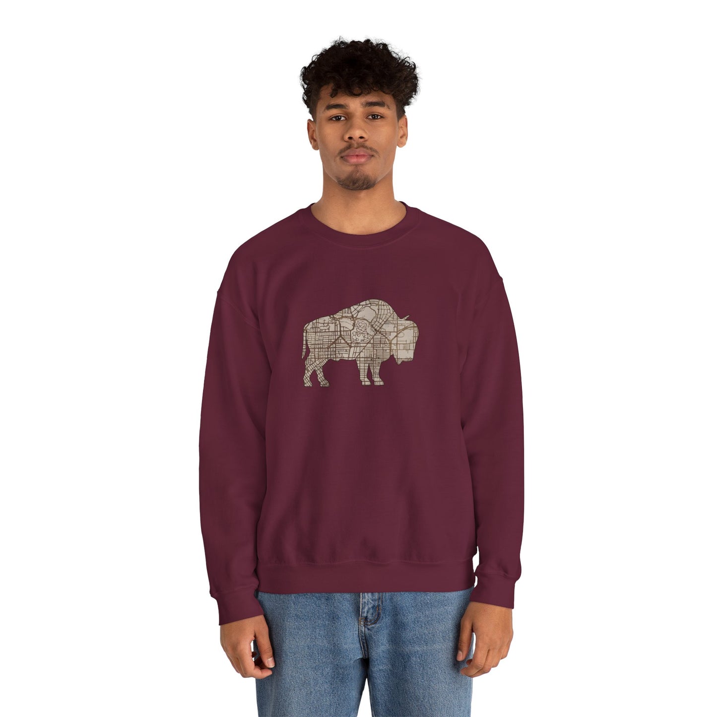 Map of Buffalo Sweatshirt