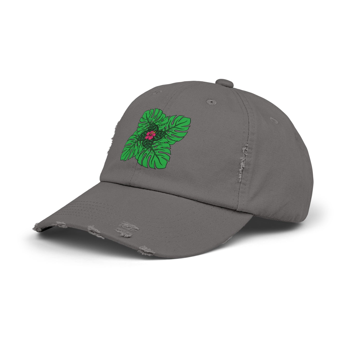 Plant Flower Distressed Cap