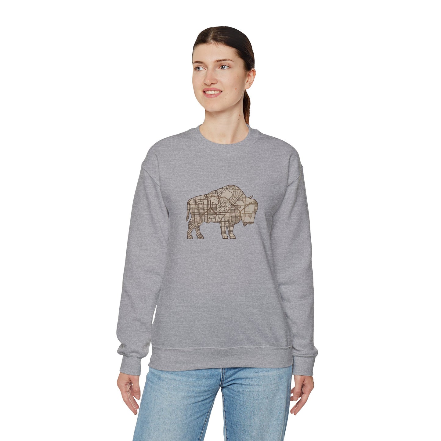 Map of Buffalo Sweatshirt