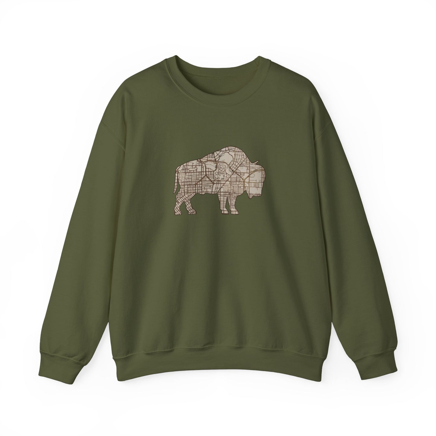 Map of Buffalo Sweatshirt
