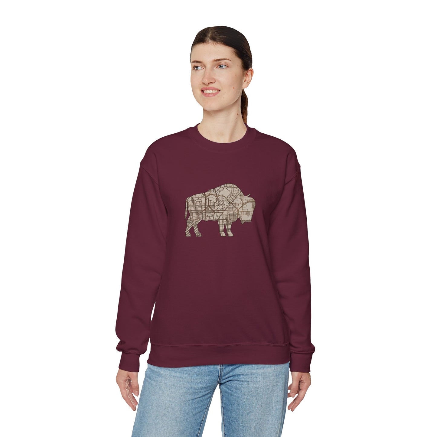 Map of Buffalo Sweatshirt