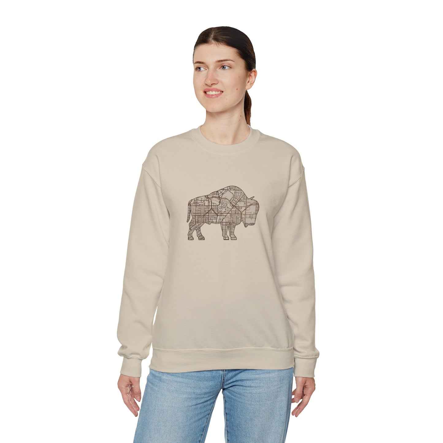 Map of Buffalo Sweatshirt