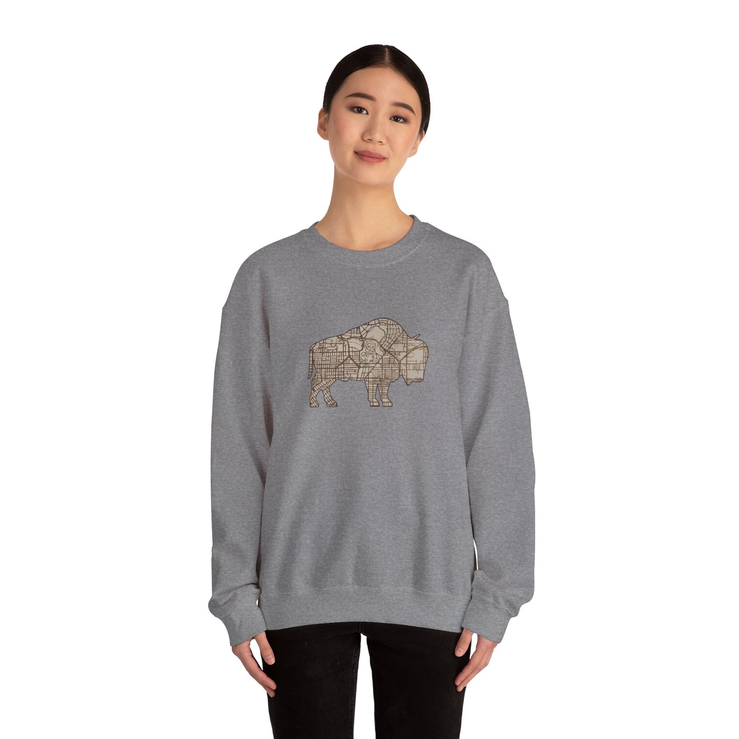 Map of Buffalo Sweatshirt