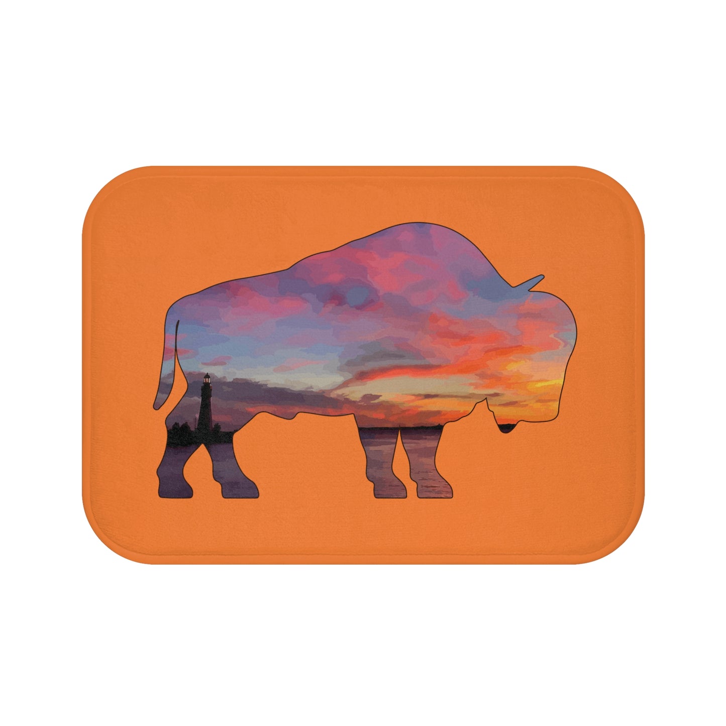 Buffalo Waterfront Sunset Bath Mat