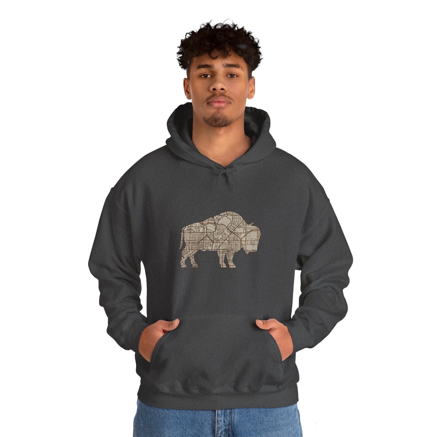 Map of Buffalo Hoodie