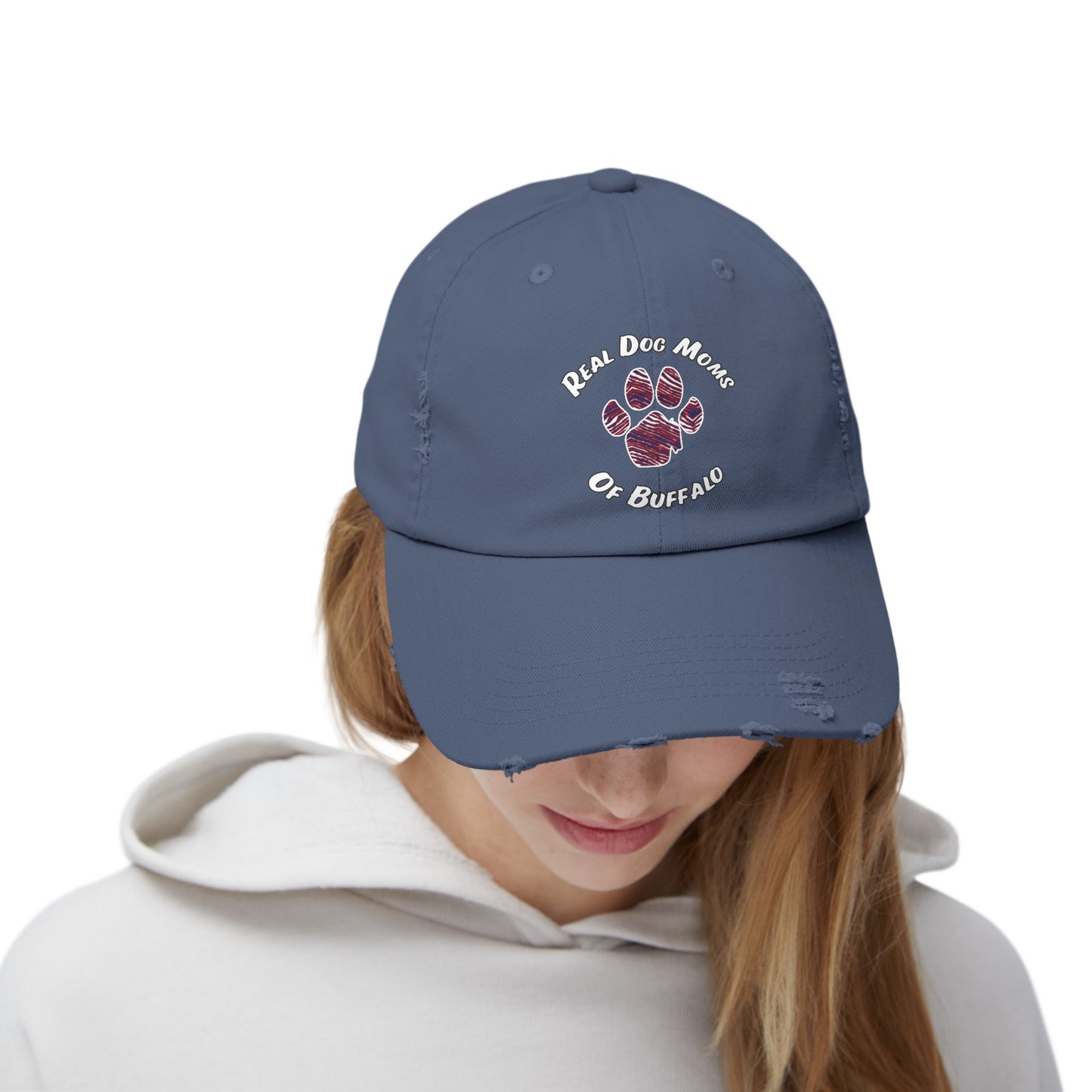 Real Dog Moms of Buffalo Distressed Cap