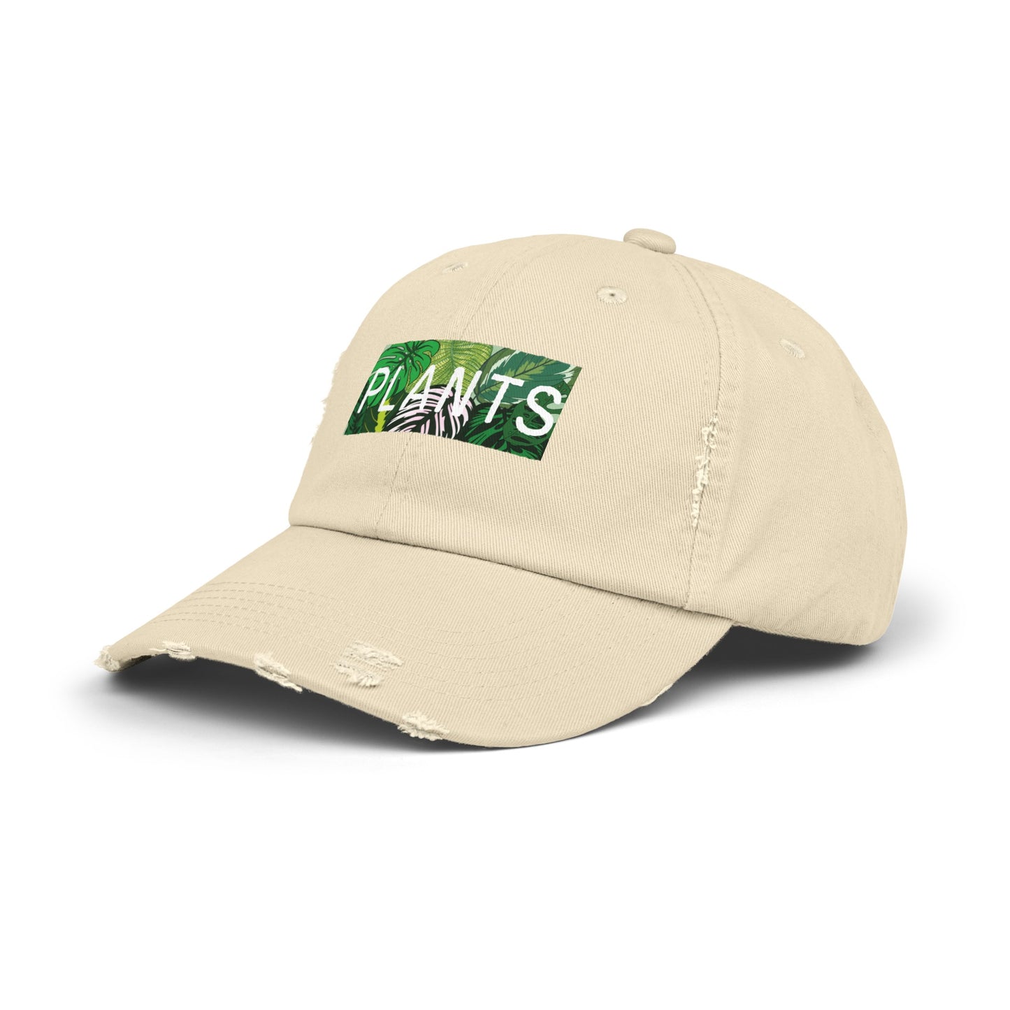 “Plants” Distressed Cap