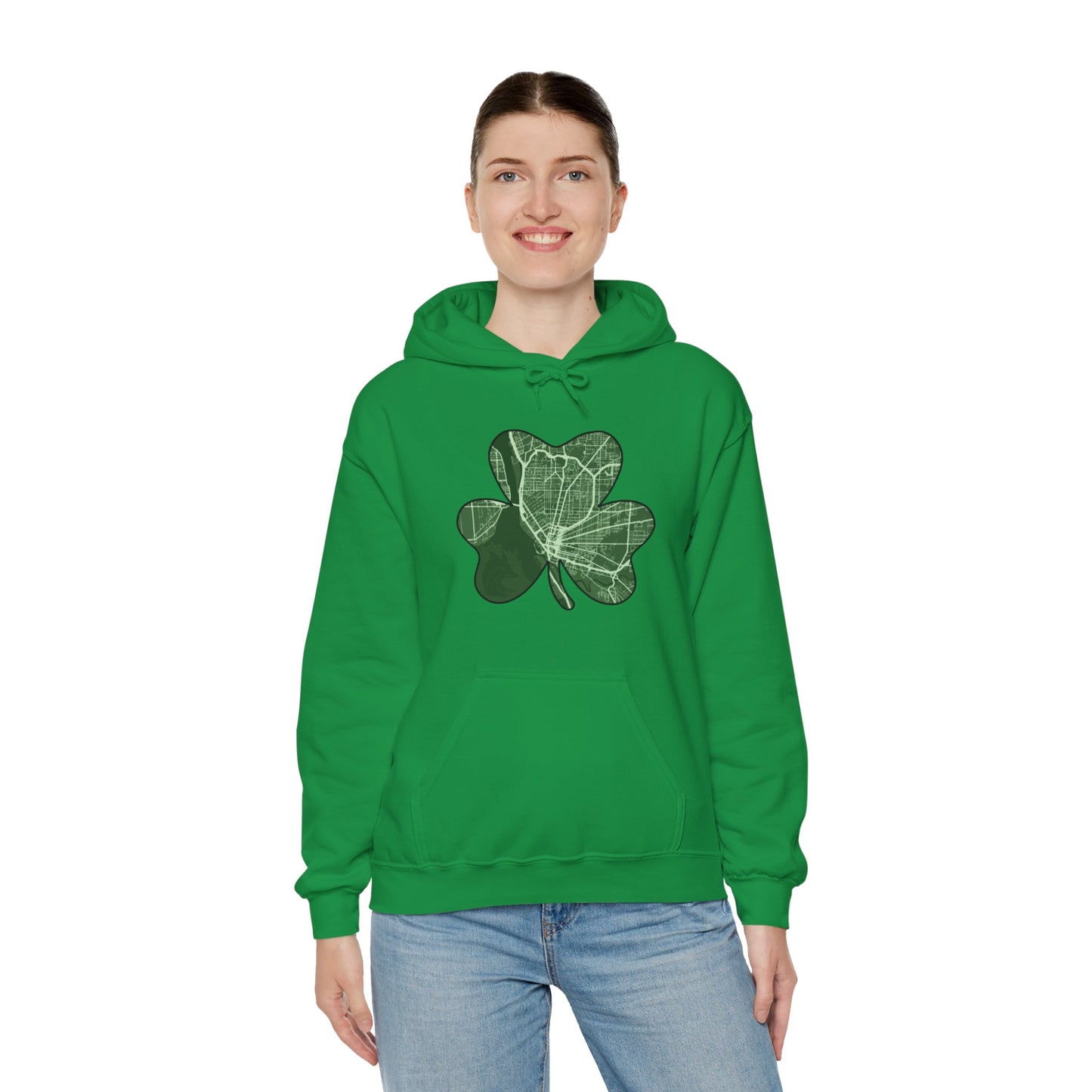 Map of Buffalo St. Patrick’s Day Hoodie