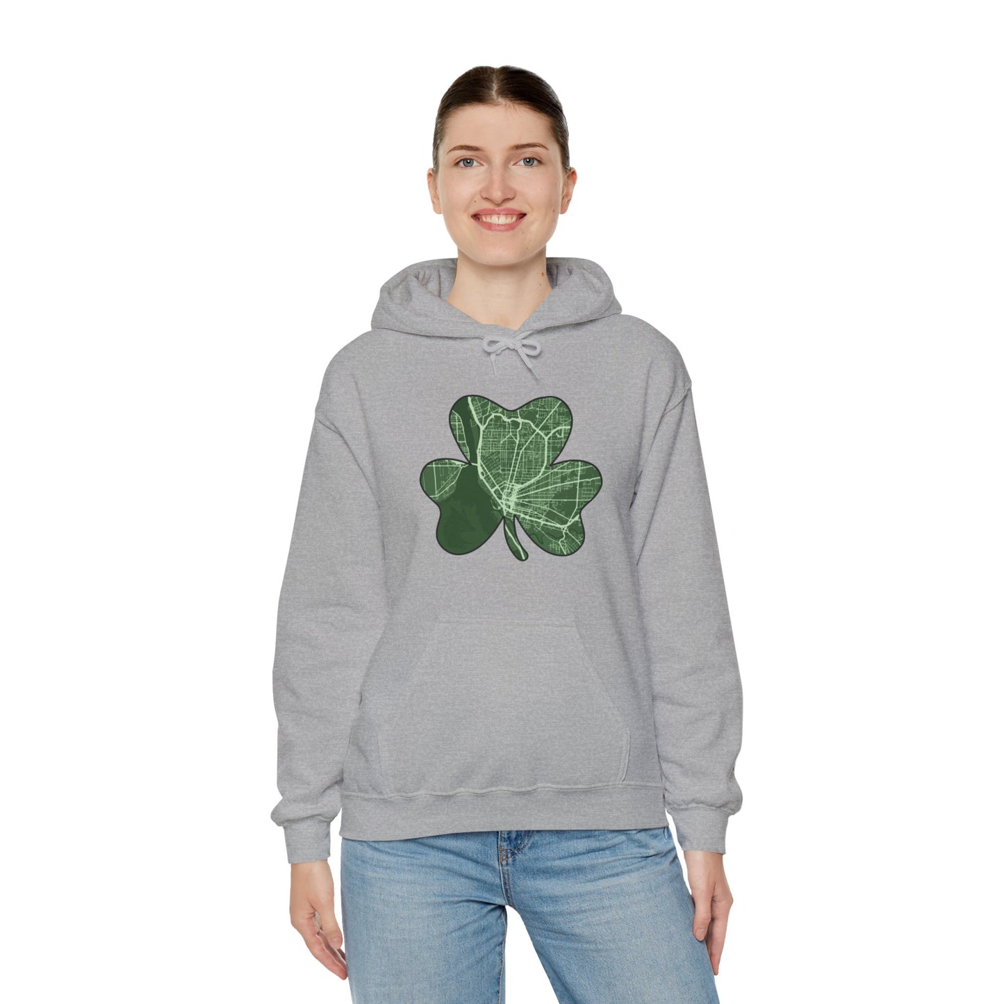 Map of Buffalo St. Patrick’s Day Hoodie