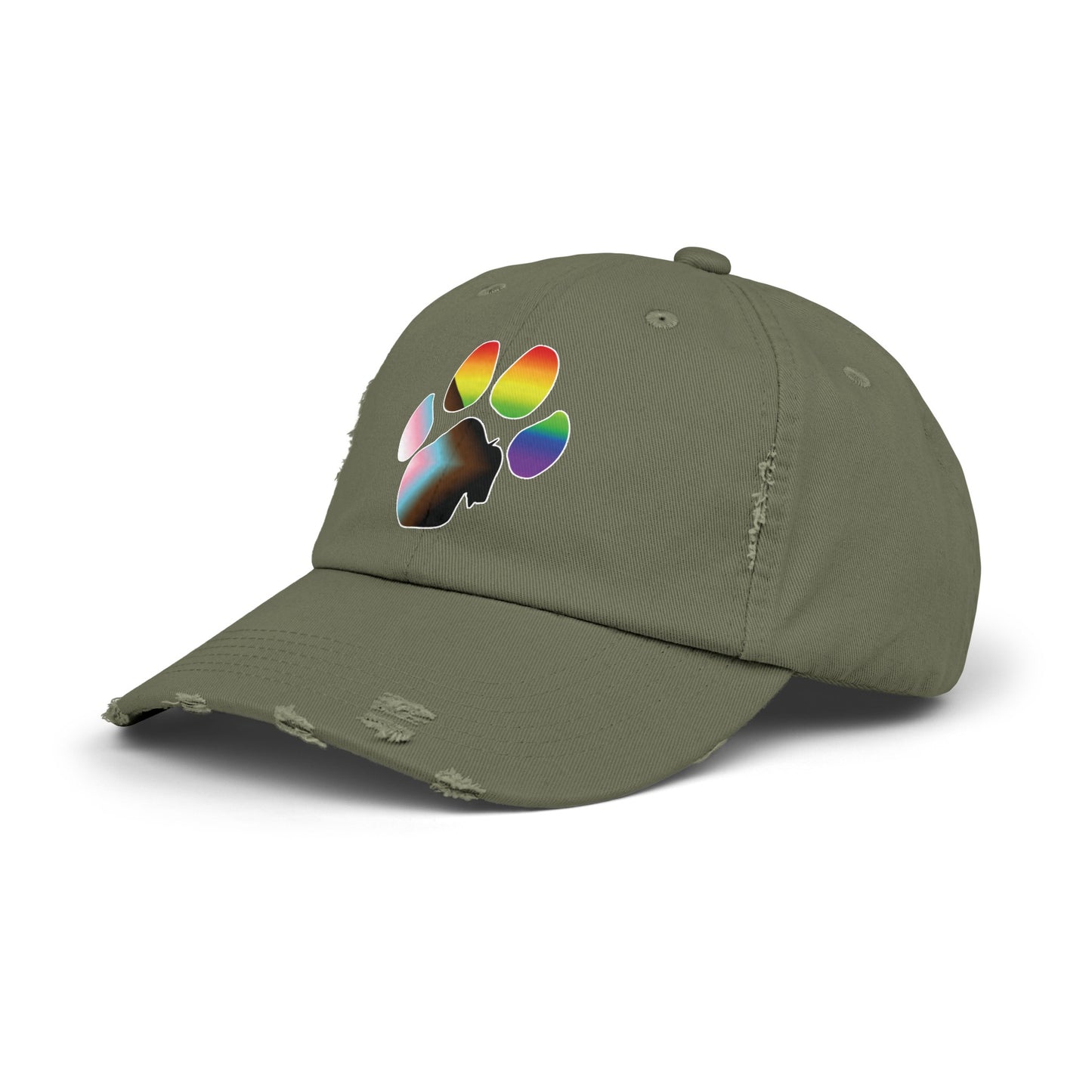 The Pawffalo Pride Distressed Cap