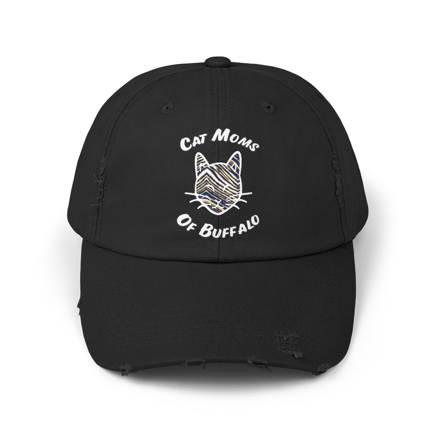 The Cat Mom Distressed Cap