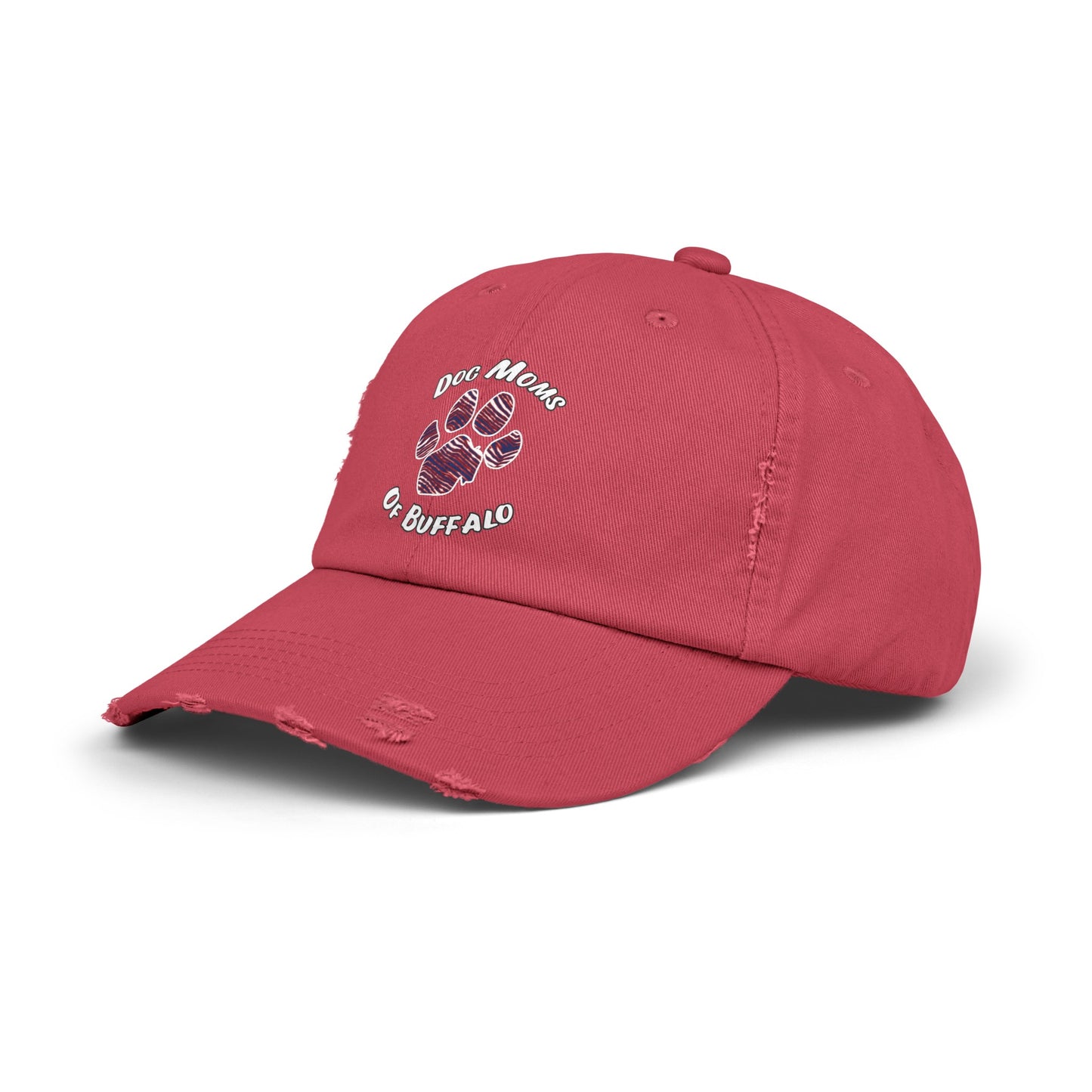 The Pawffalo Dog Mom Distressed Cap