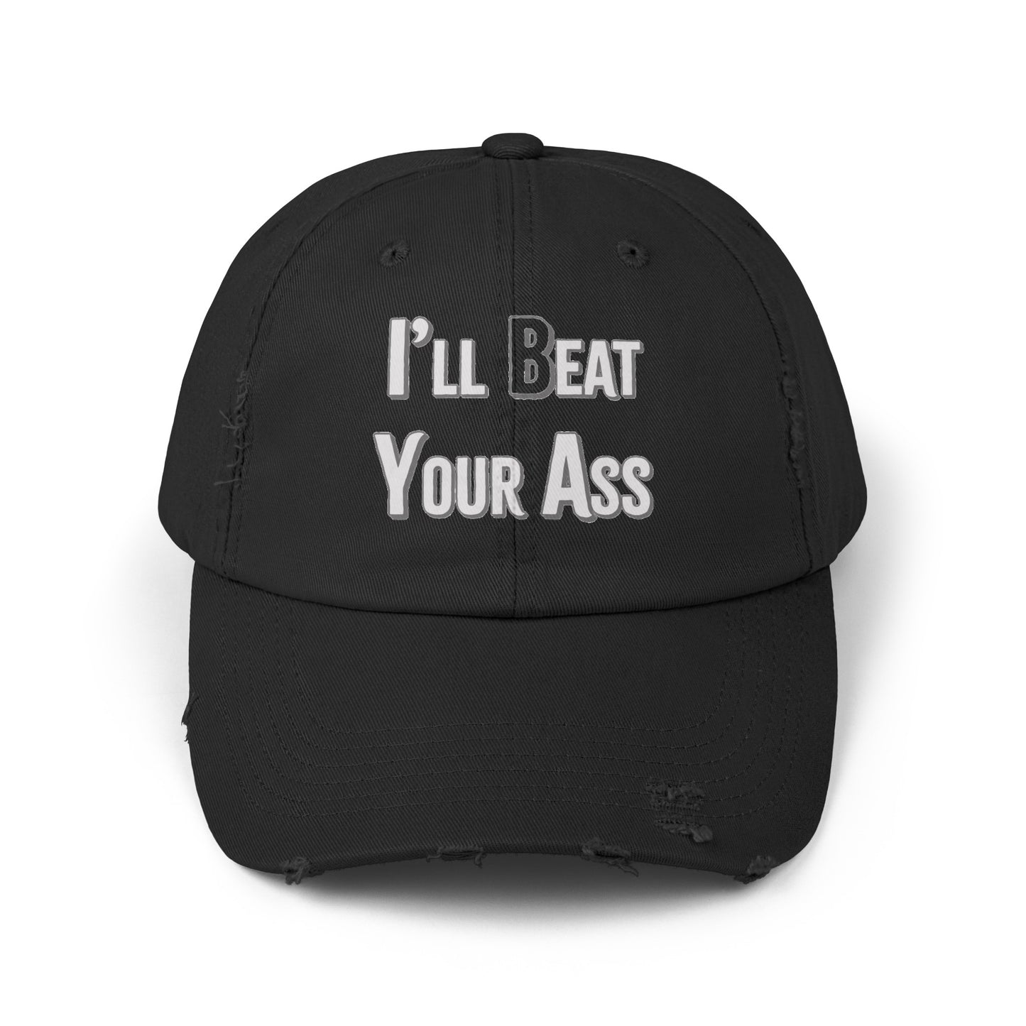 (b)Eat Your Ass Distressed Cap