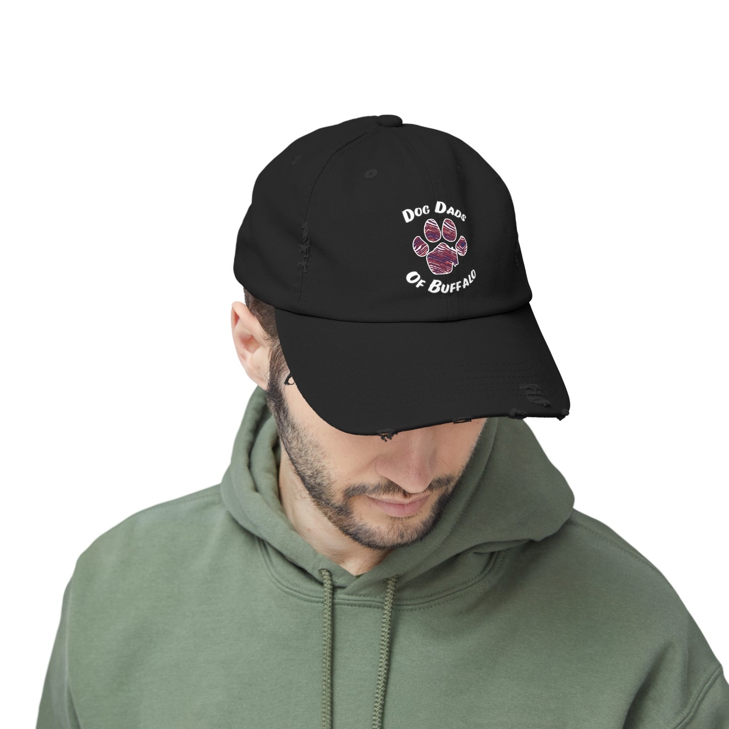 The Pawffalo Dog Dad Distressed Cap