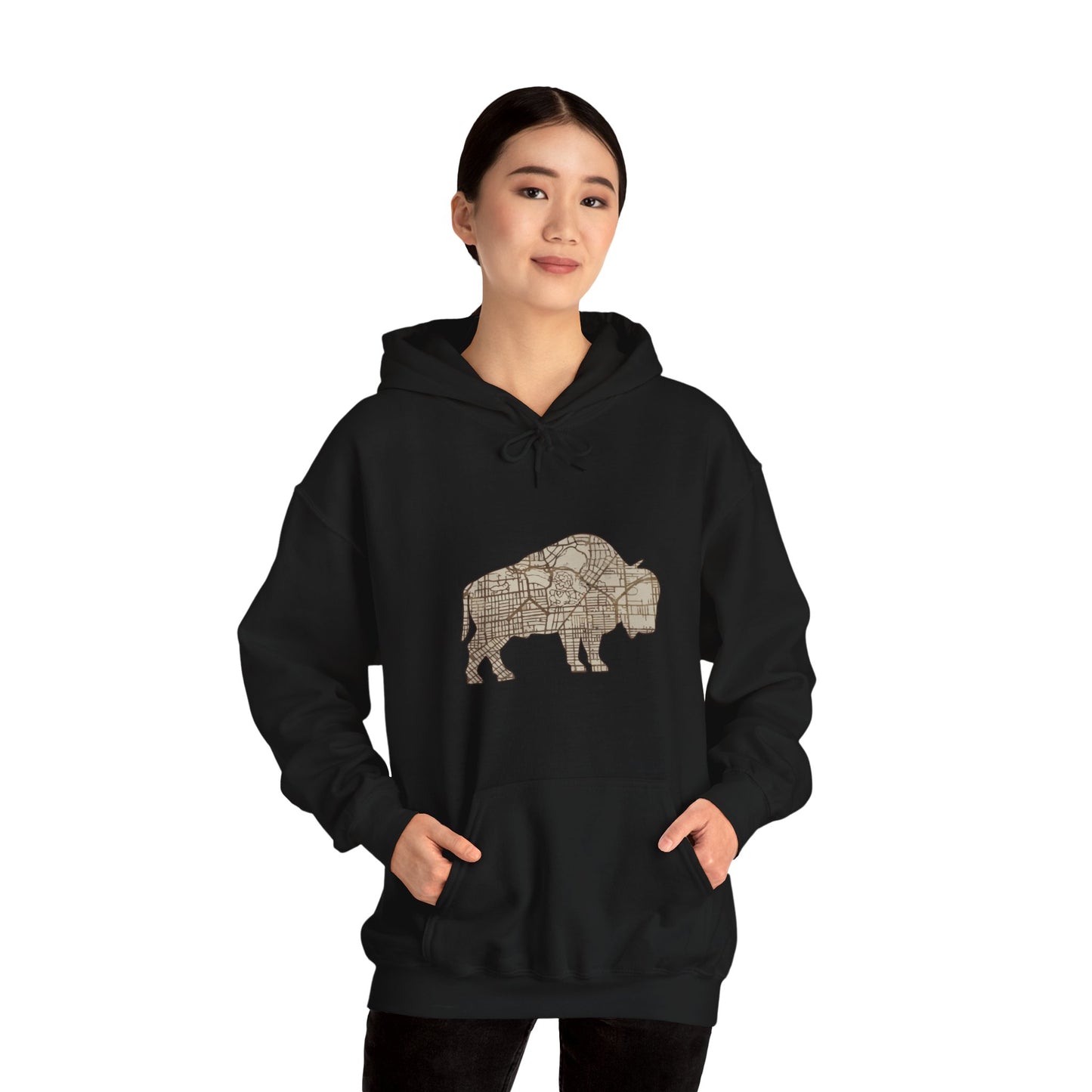 Map of Buffalo Hoodie