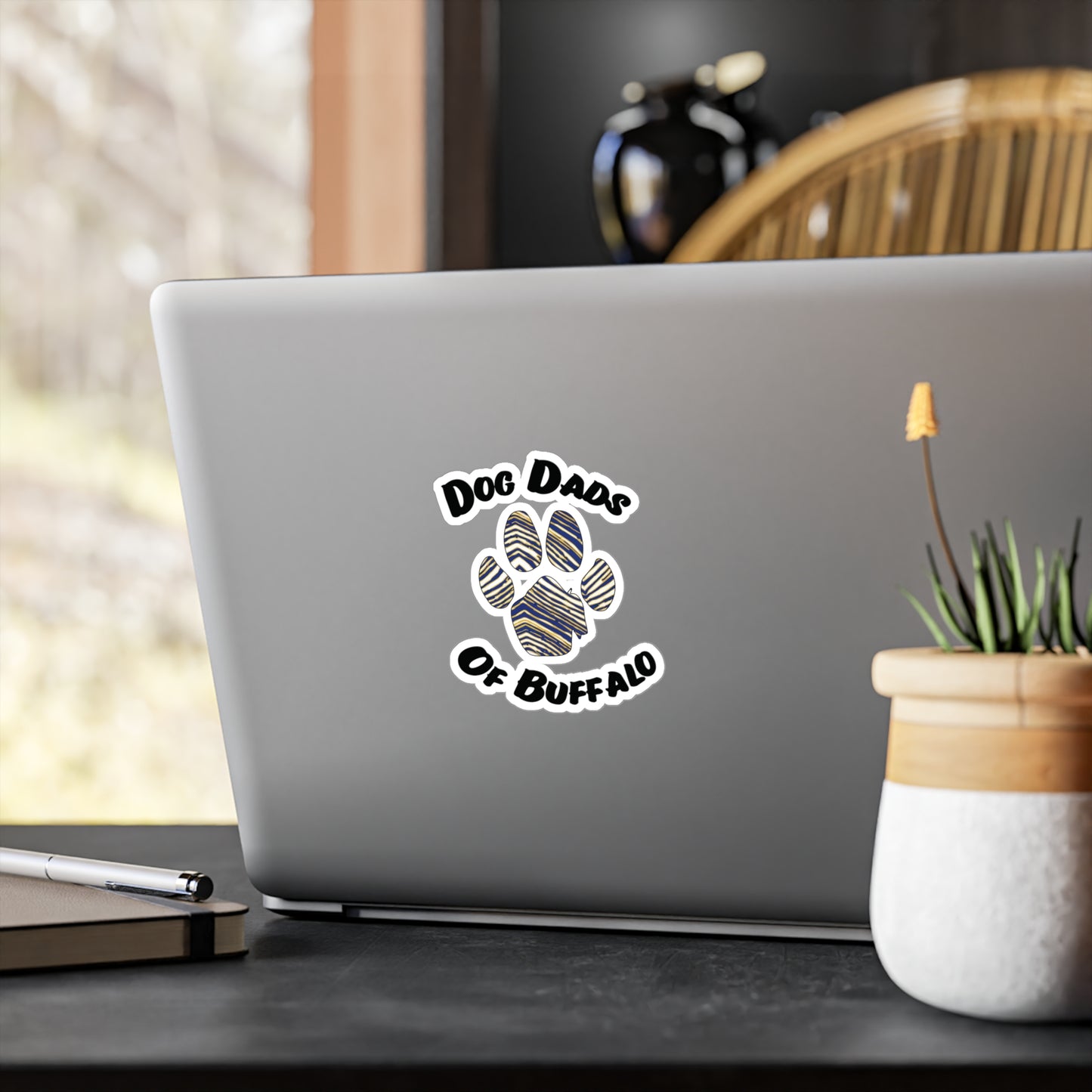 The Pawffalo Dog Dad Vinyl Decal