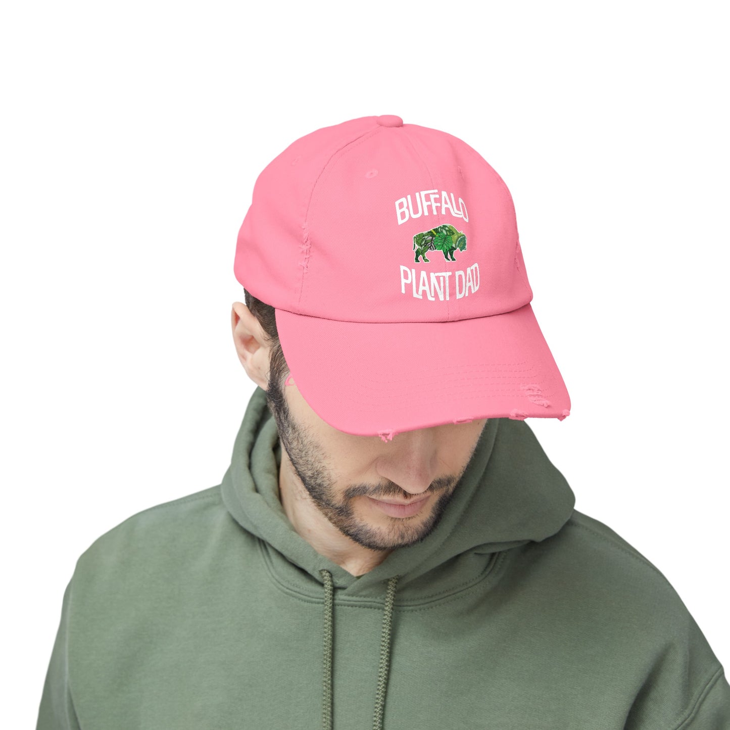 Buffalo Plant Dad Distressed Cap