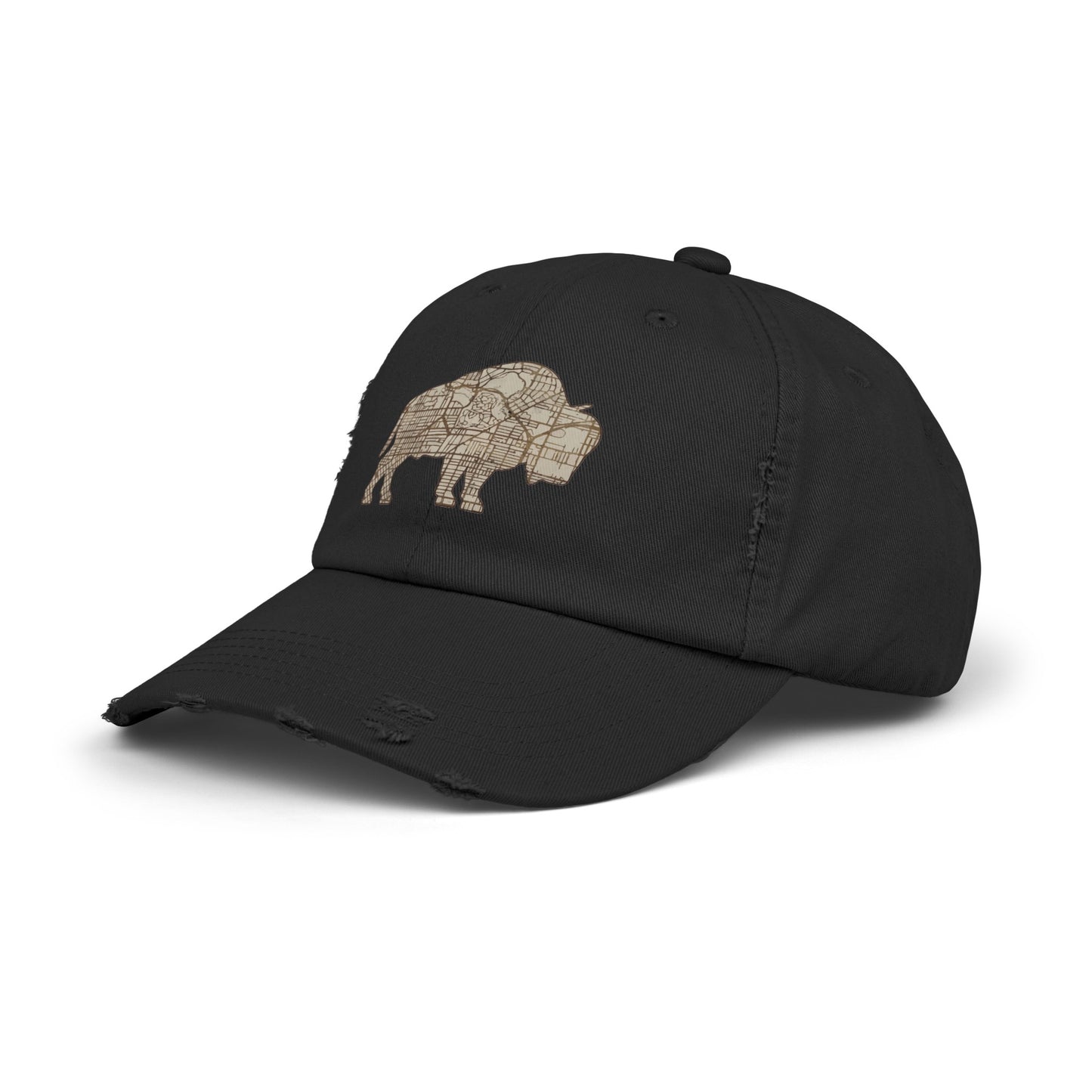 Map of Buffalo Distressed Cap