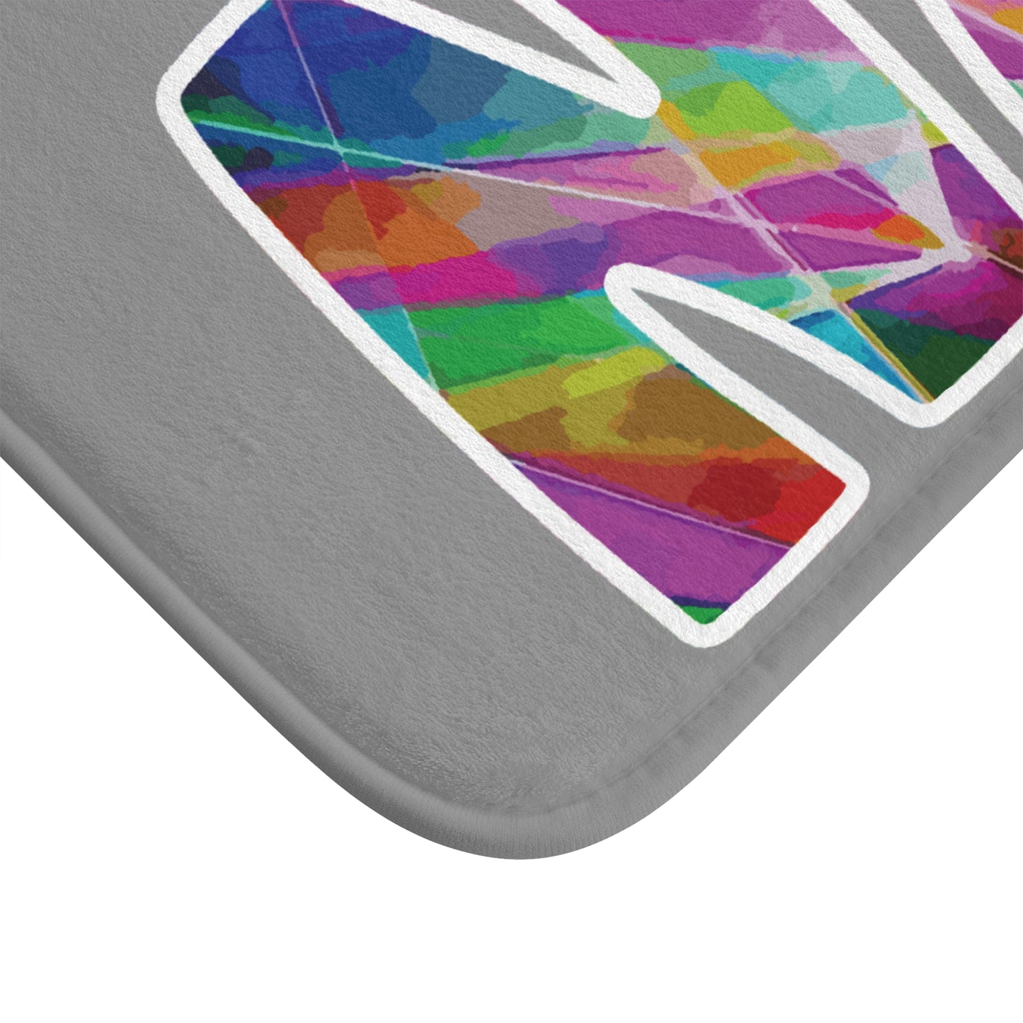 Rainbow Laser Bath Mat