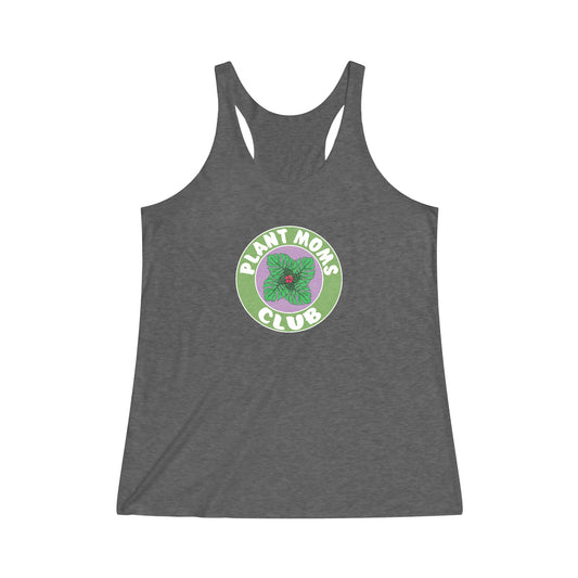 Plant Moms Club Women's Tri-Blend Racerback Tank