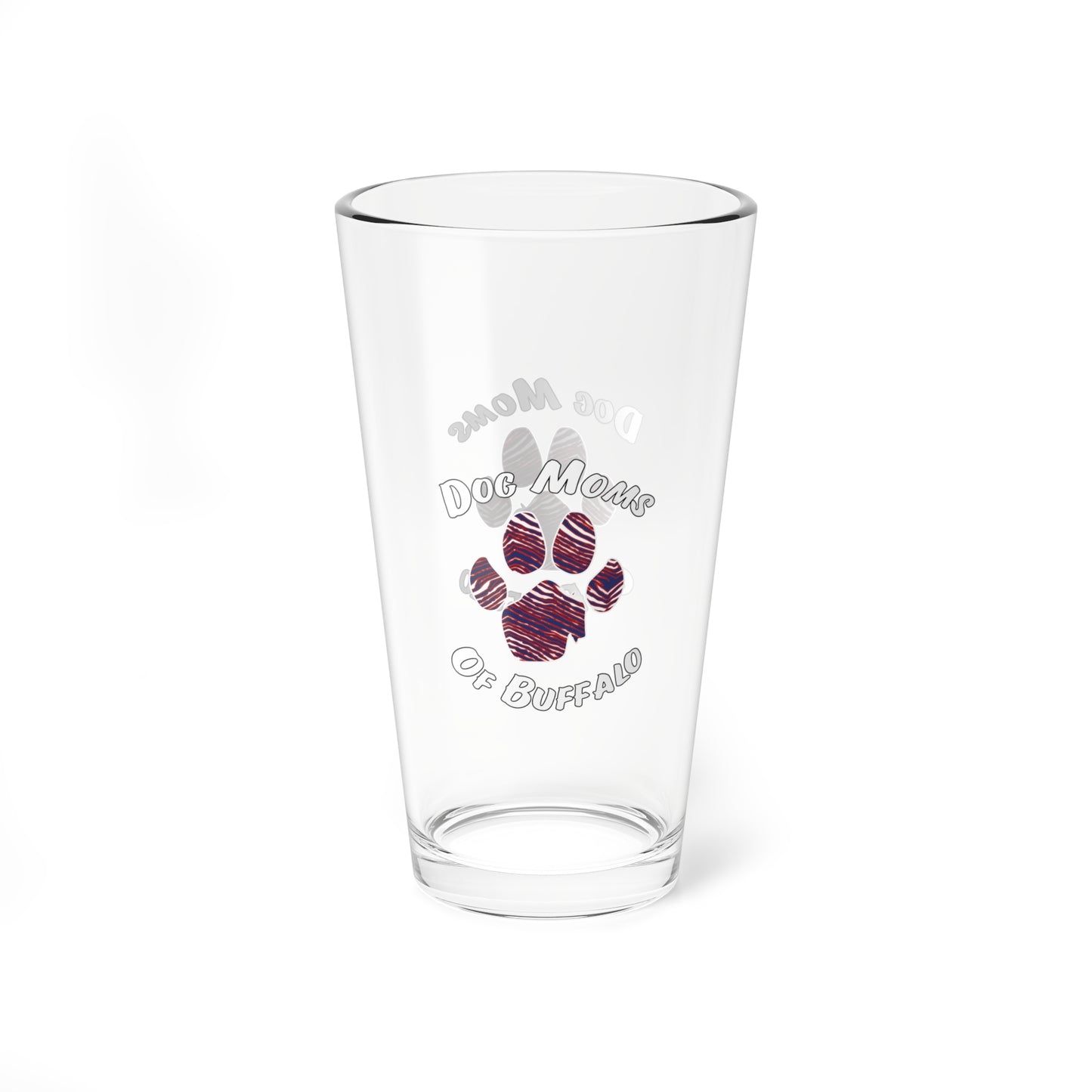 The Pawffalo Dog Mom Glass