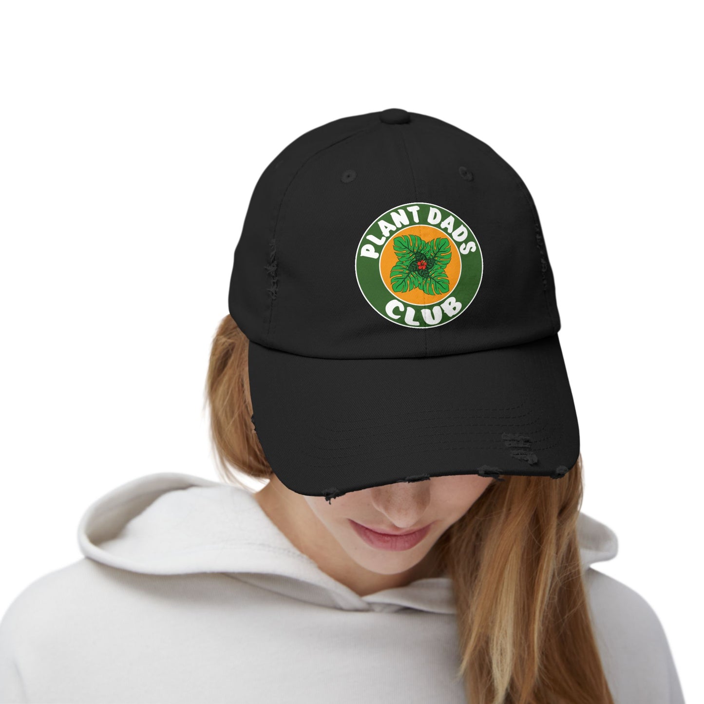 Plant Dads Club Distressed Cap