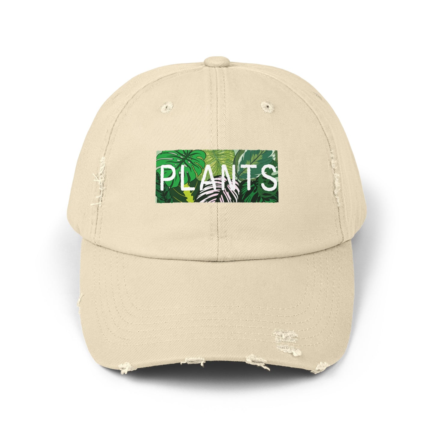 “Plants” Distressed Cap